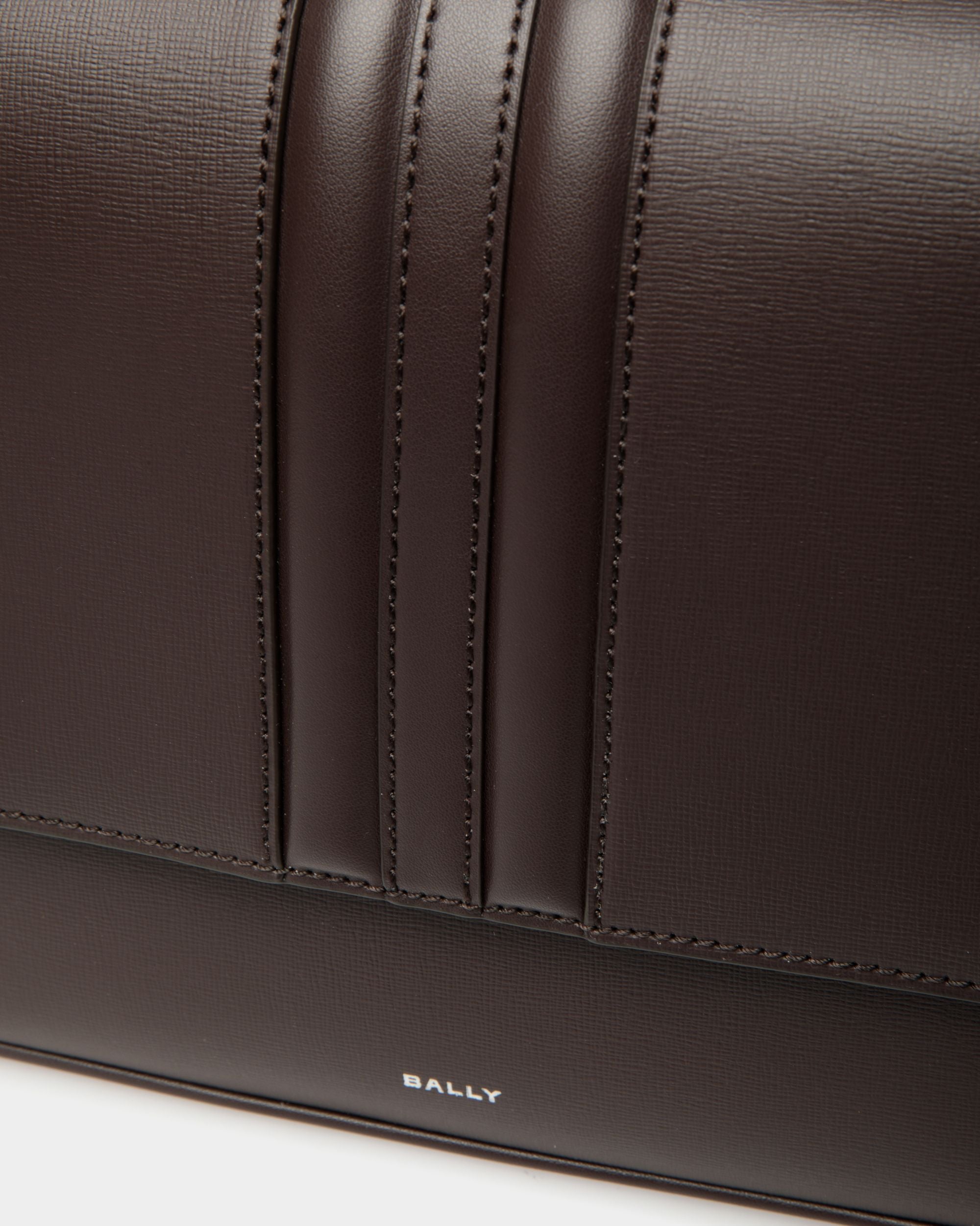 Mythos Crossbody Bag in Ebano Recycled Leather - Men's - Bally - 05