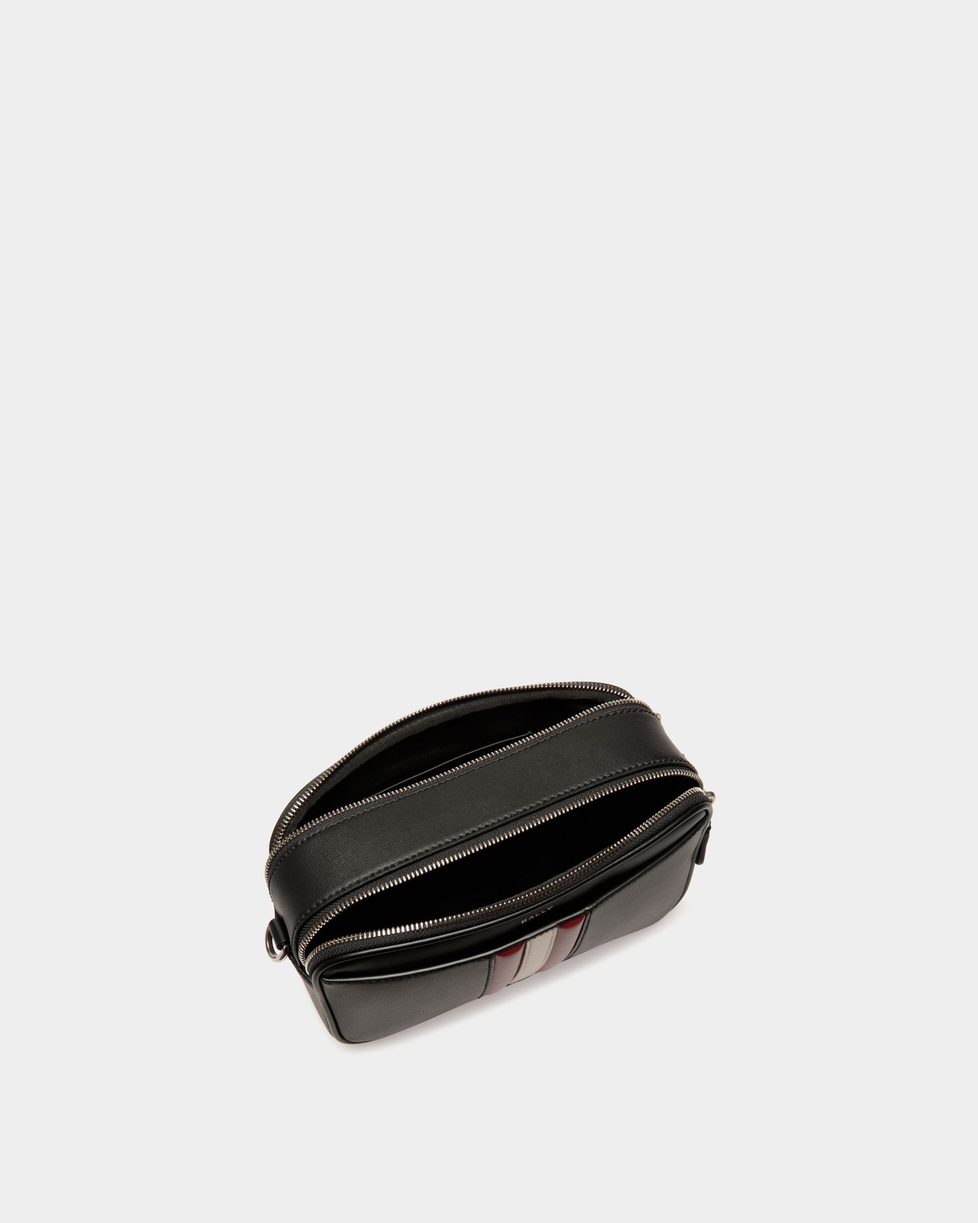 Mythos Crossbody Bag in Black Recycled Leather - Men's - Bally - 05