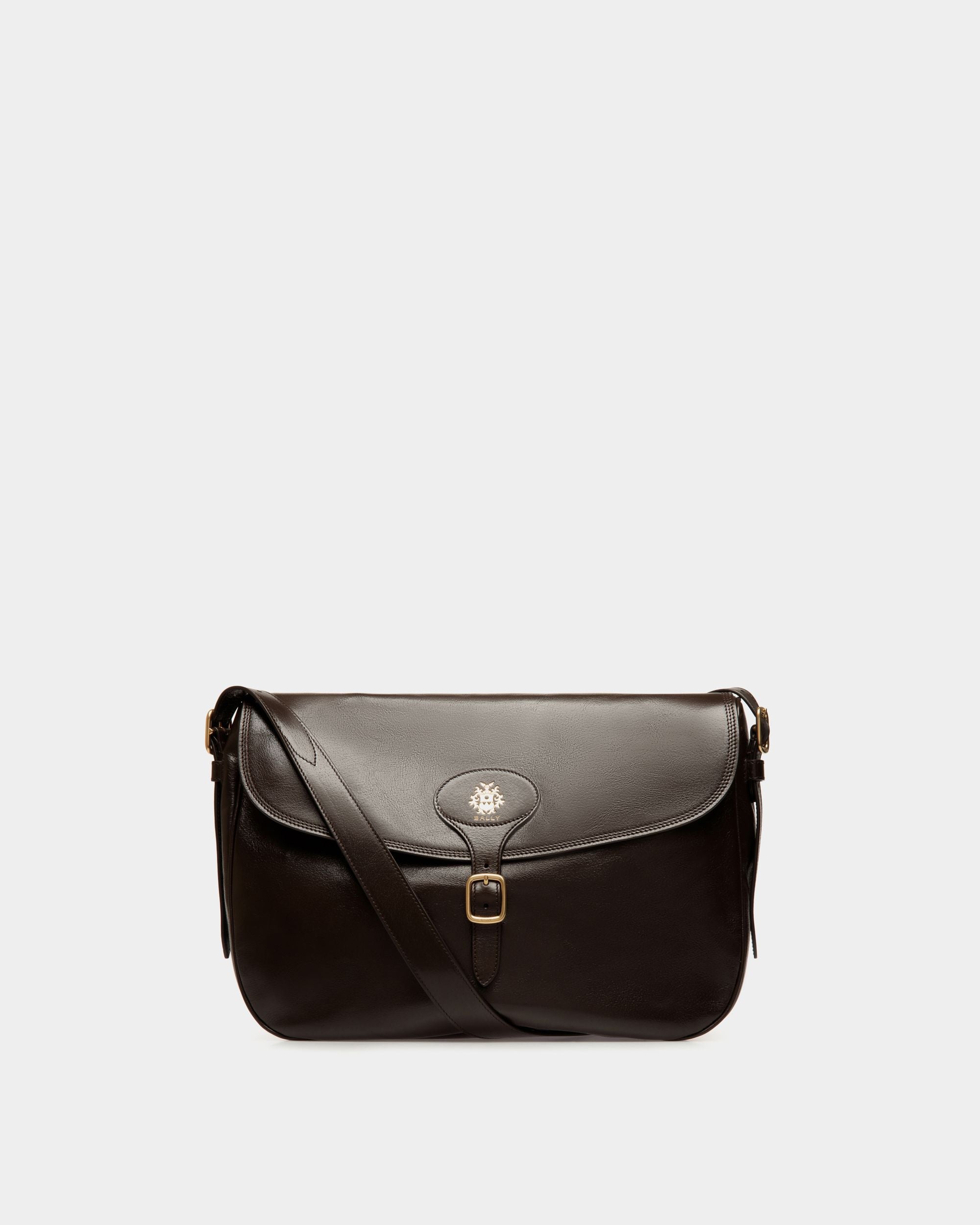 Beckett Crossbody Bag in Ebano Leather - Men's - Bally - 01