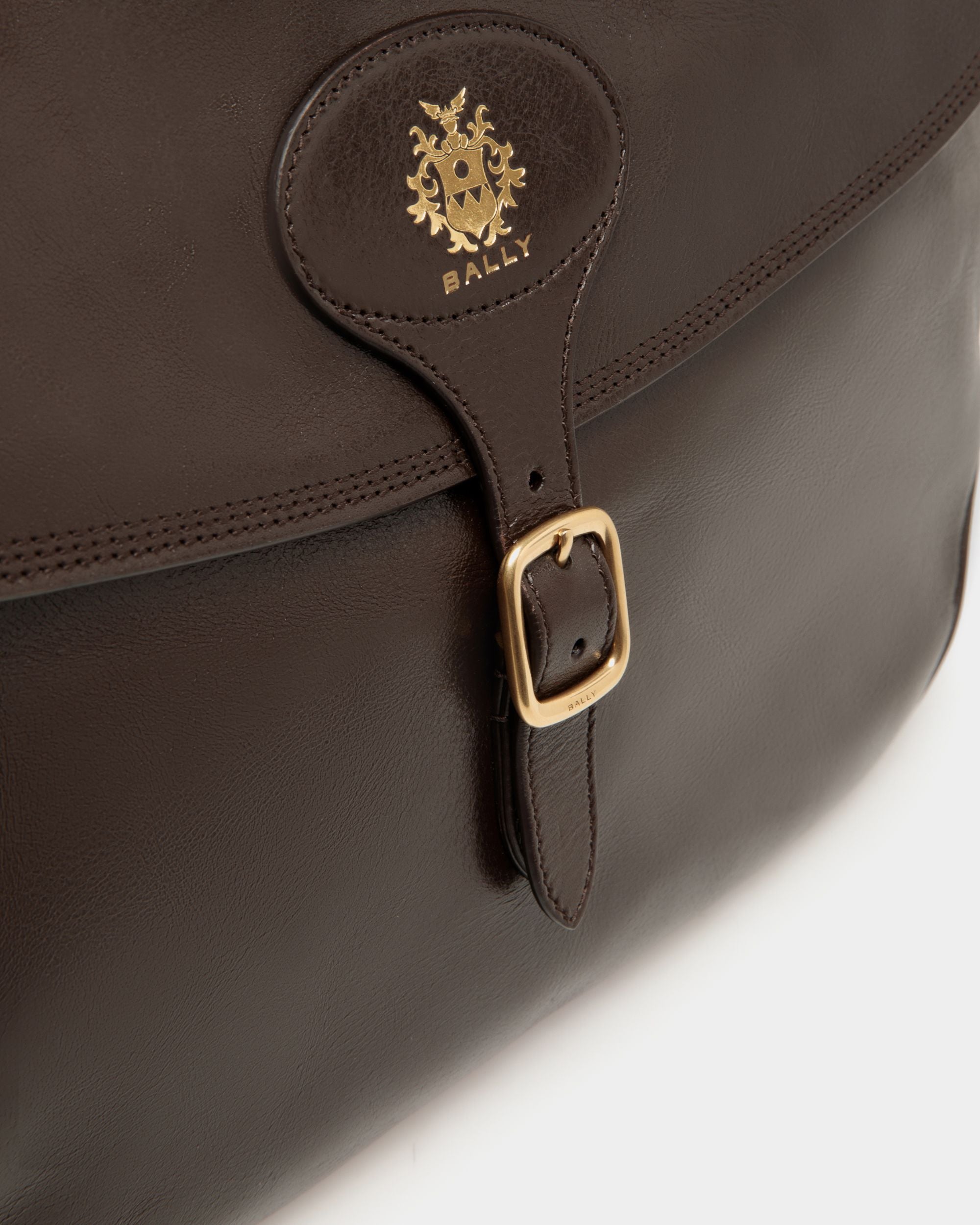 Beckett Crossbody Bag in Ebano Leather - Men's - Bally - 06