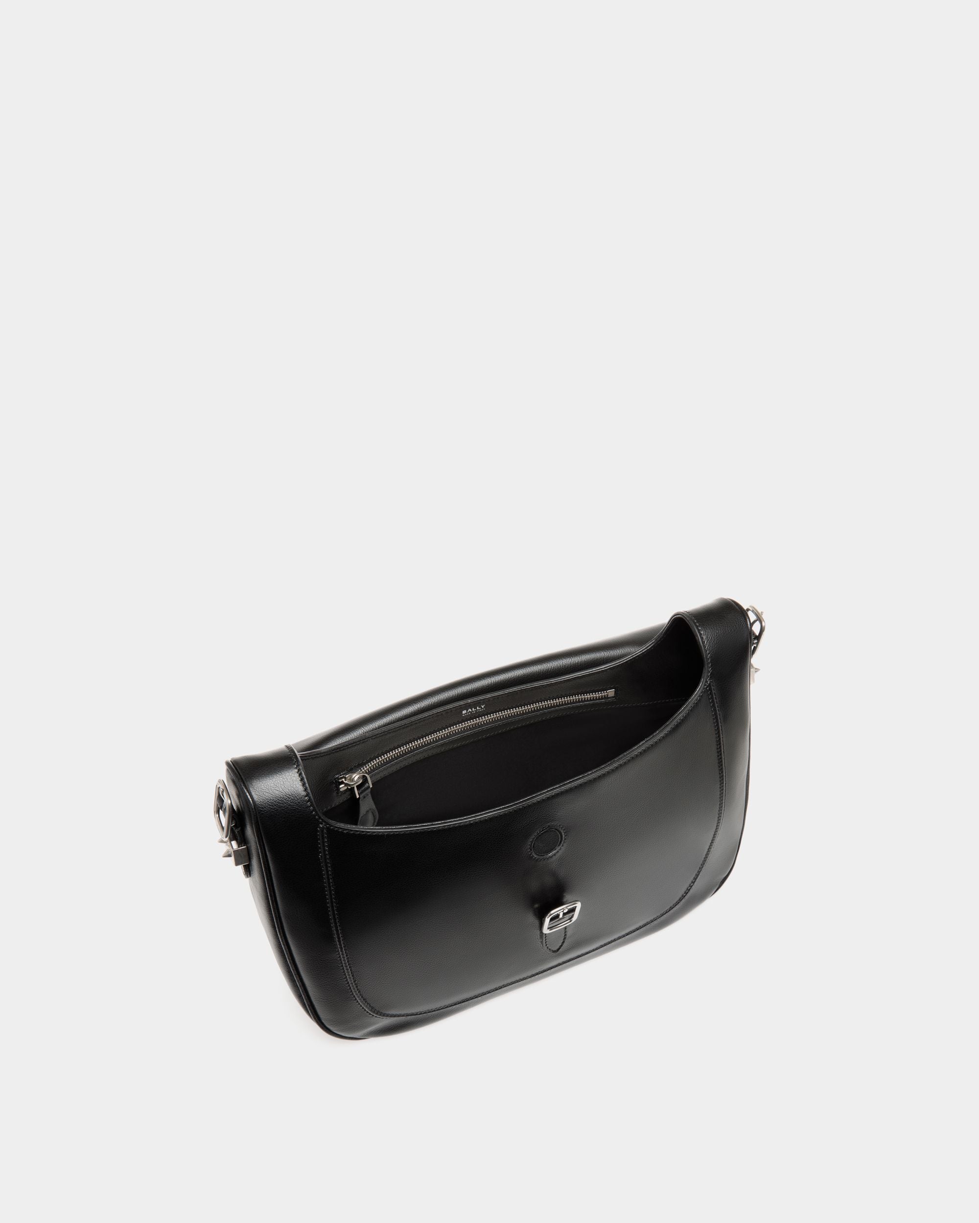 Beckett Crossbody Bag in Black Leather With Bally Studs - Men's - Bally - 04