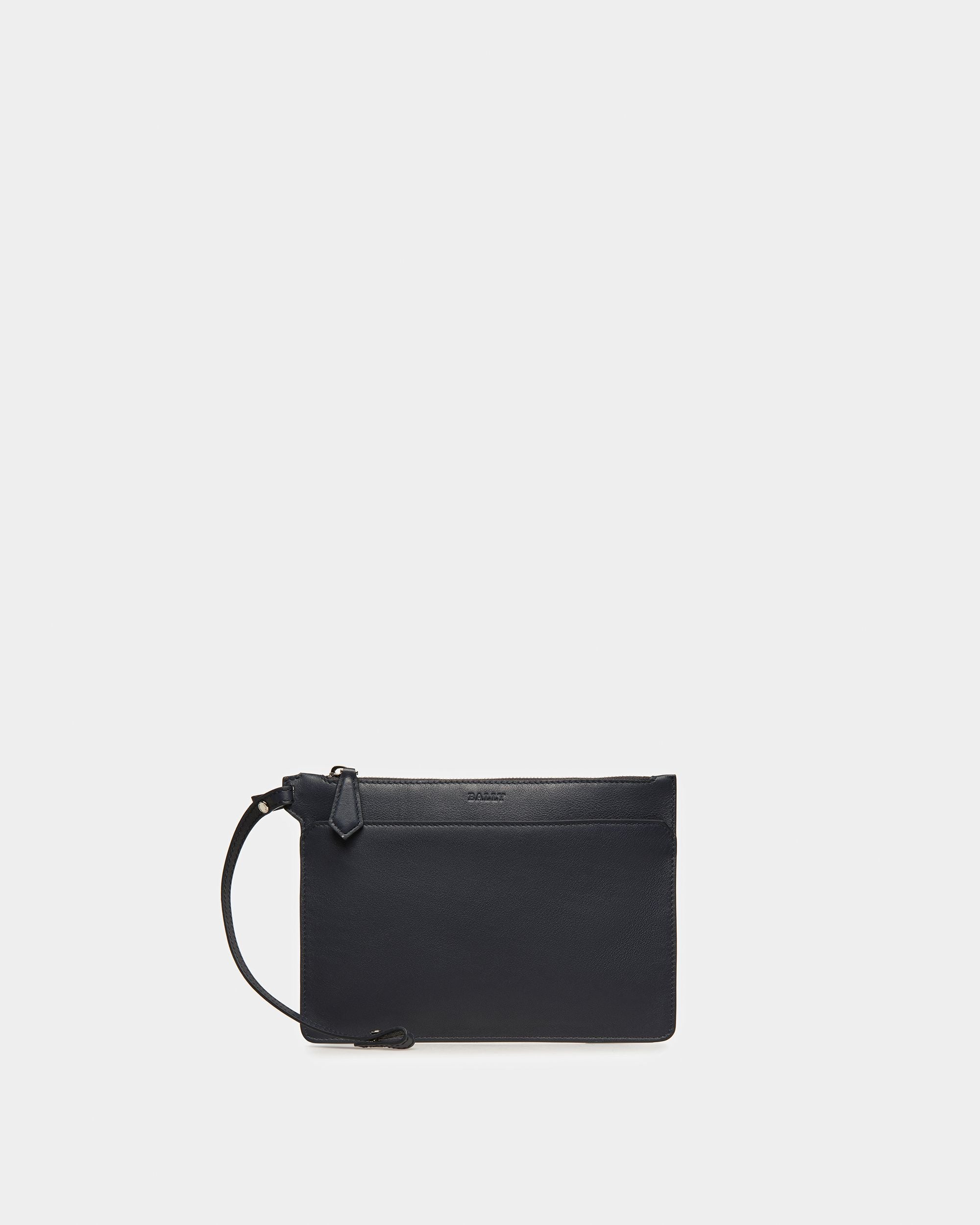 Havid Leather Tote In Midnight Blue And Light Blue - Men's - Bally - 07