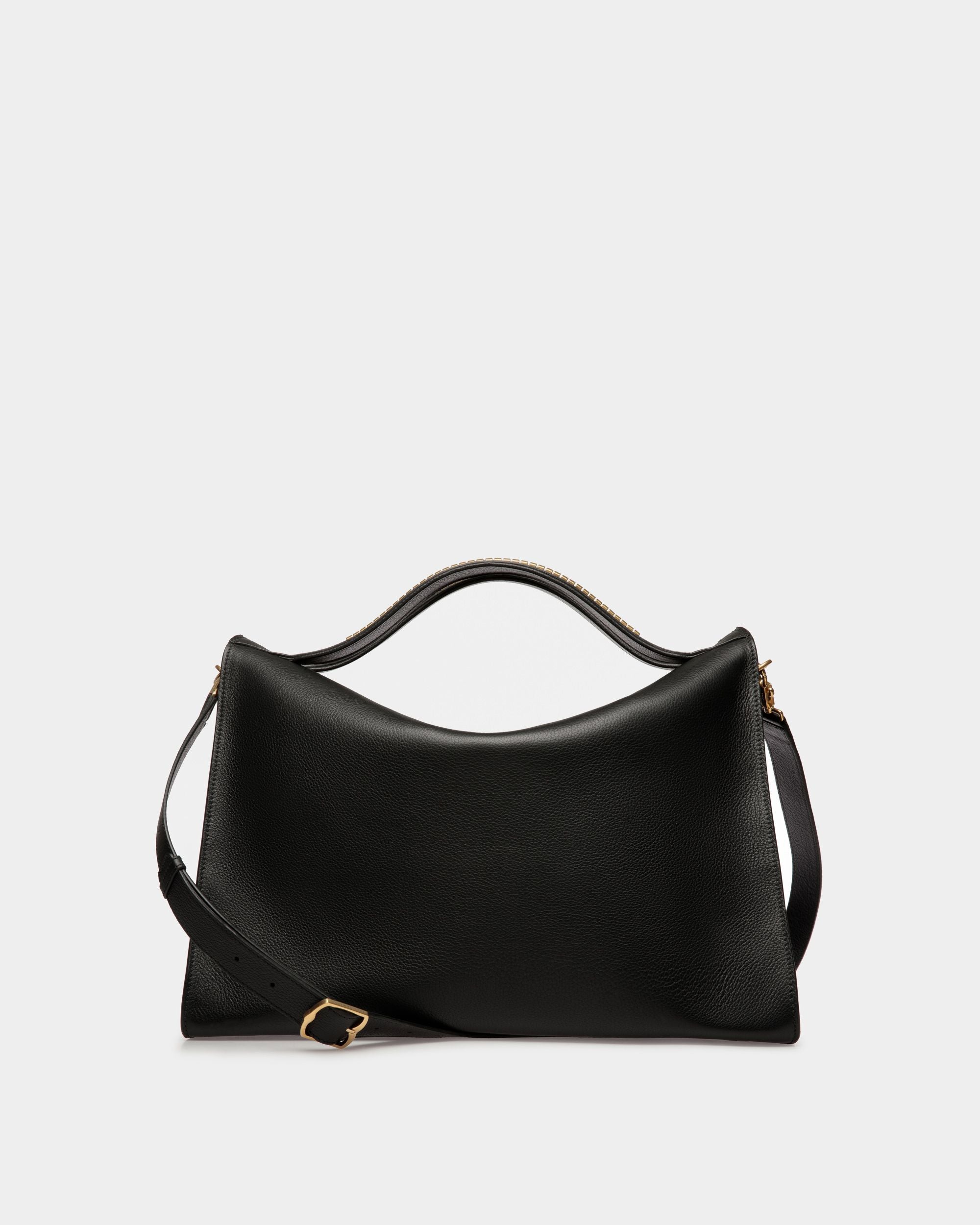 Arkle Soft Tote Bag In Black Leather - Men's - Bally - 02