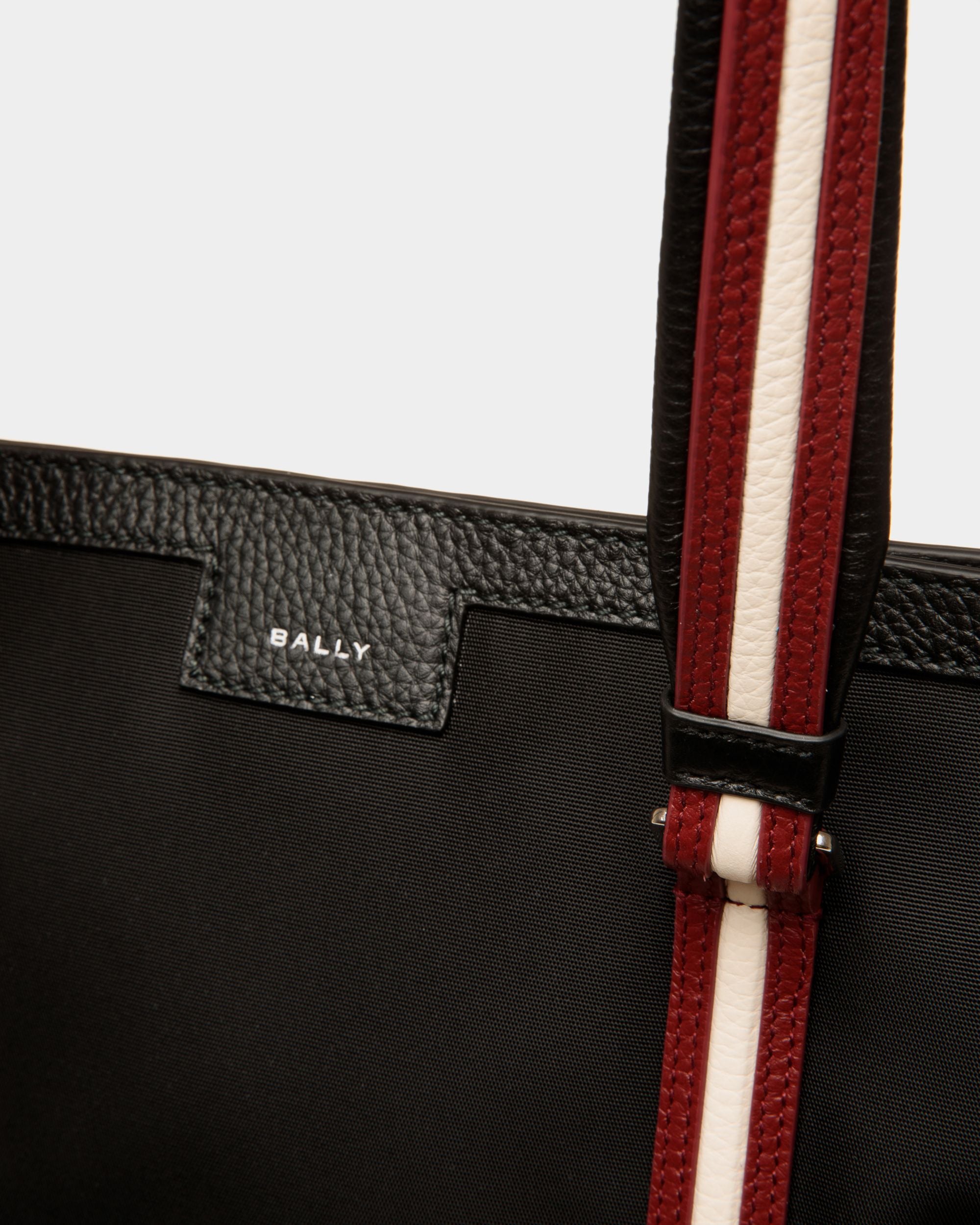 Code Tote In Black Nylon - Men's - Bally - 05
