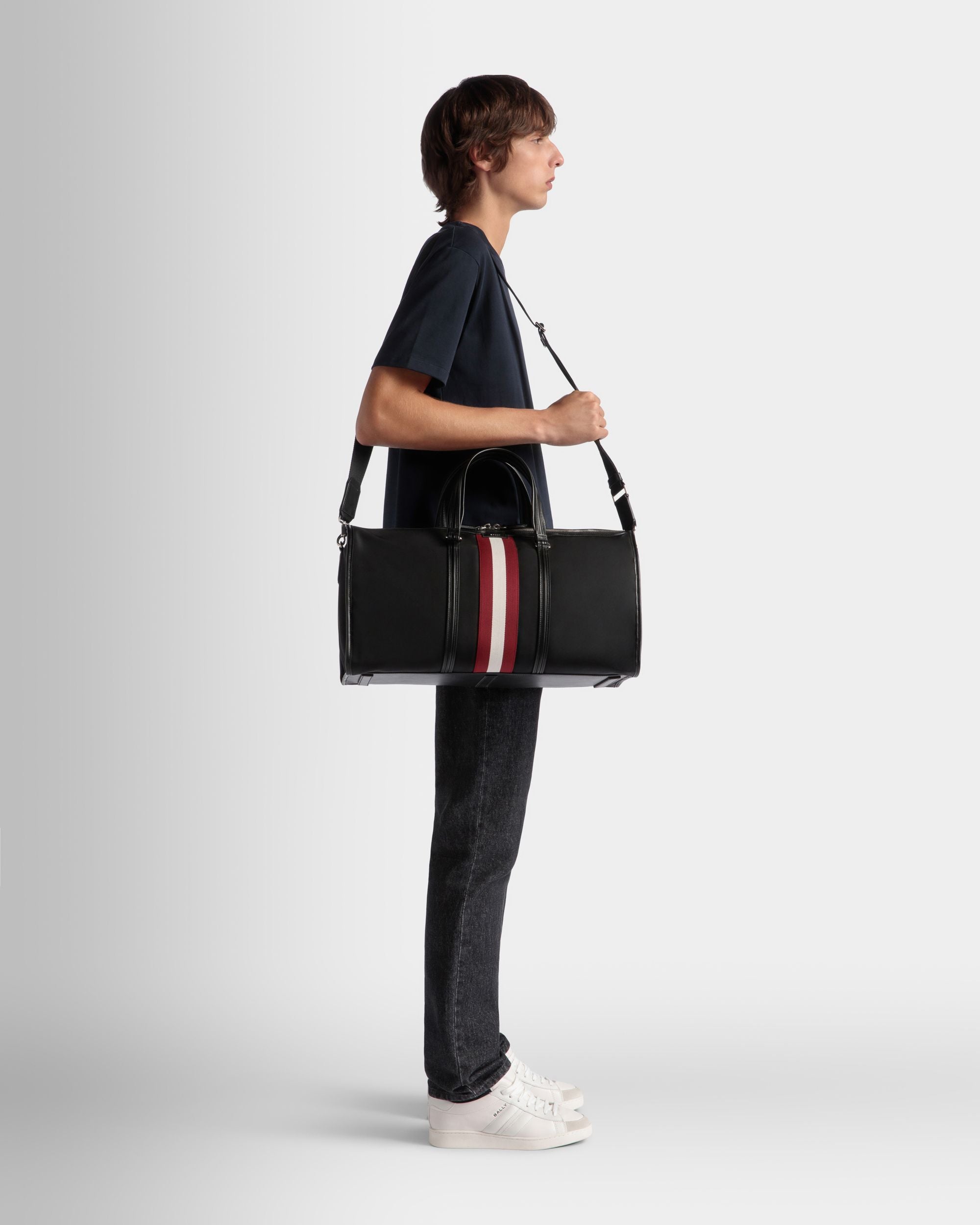 Code Weekender In Black Nylon - Men's - Bally - 02