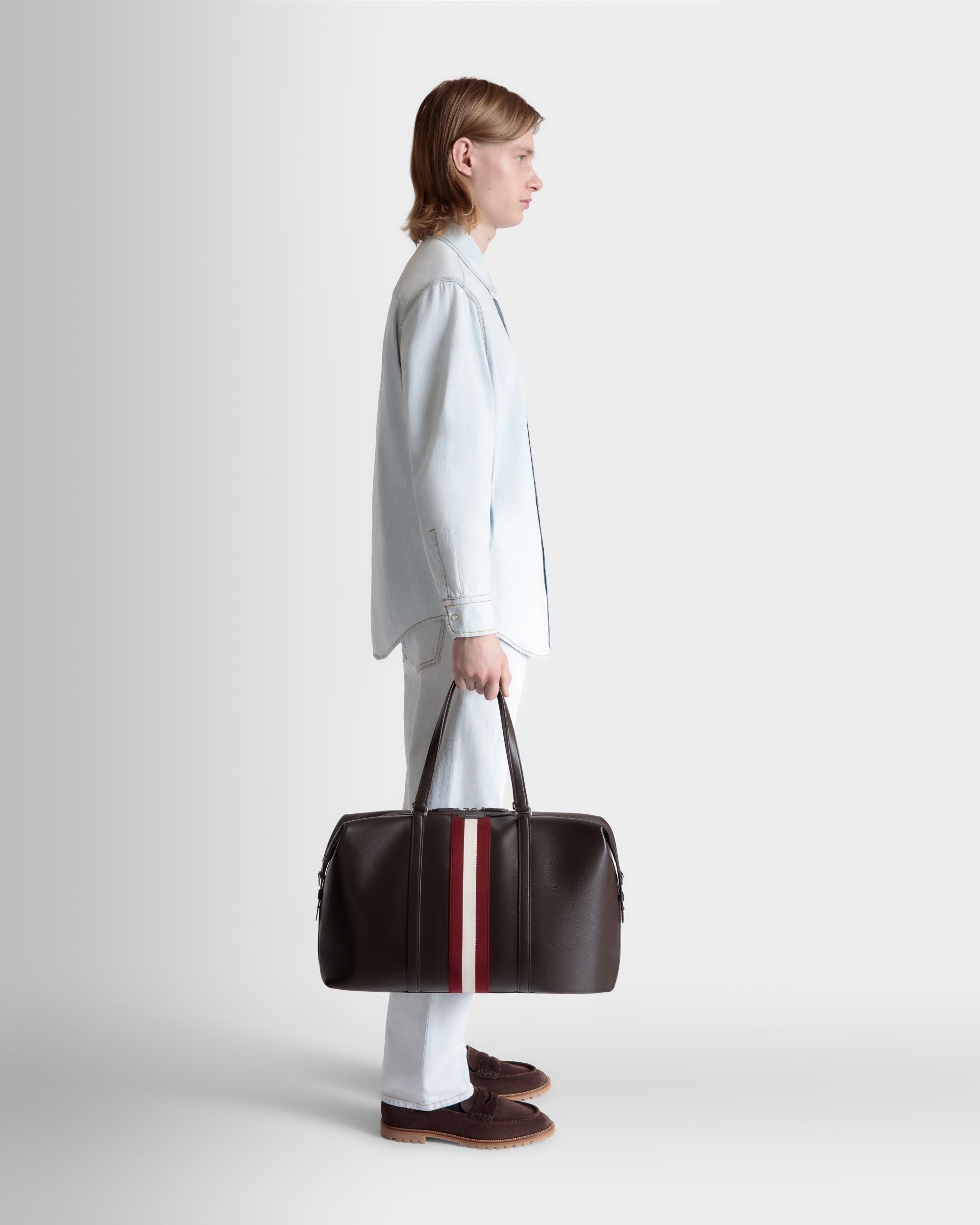 Code Weekender in Ebano Leather - Men's - Bally - 02