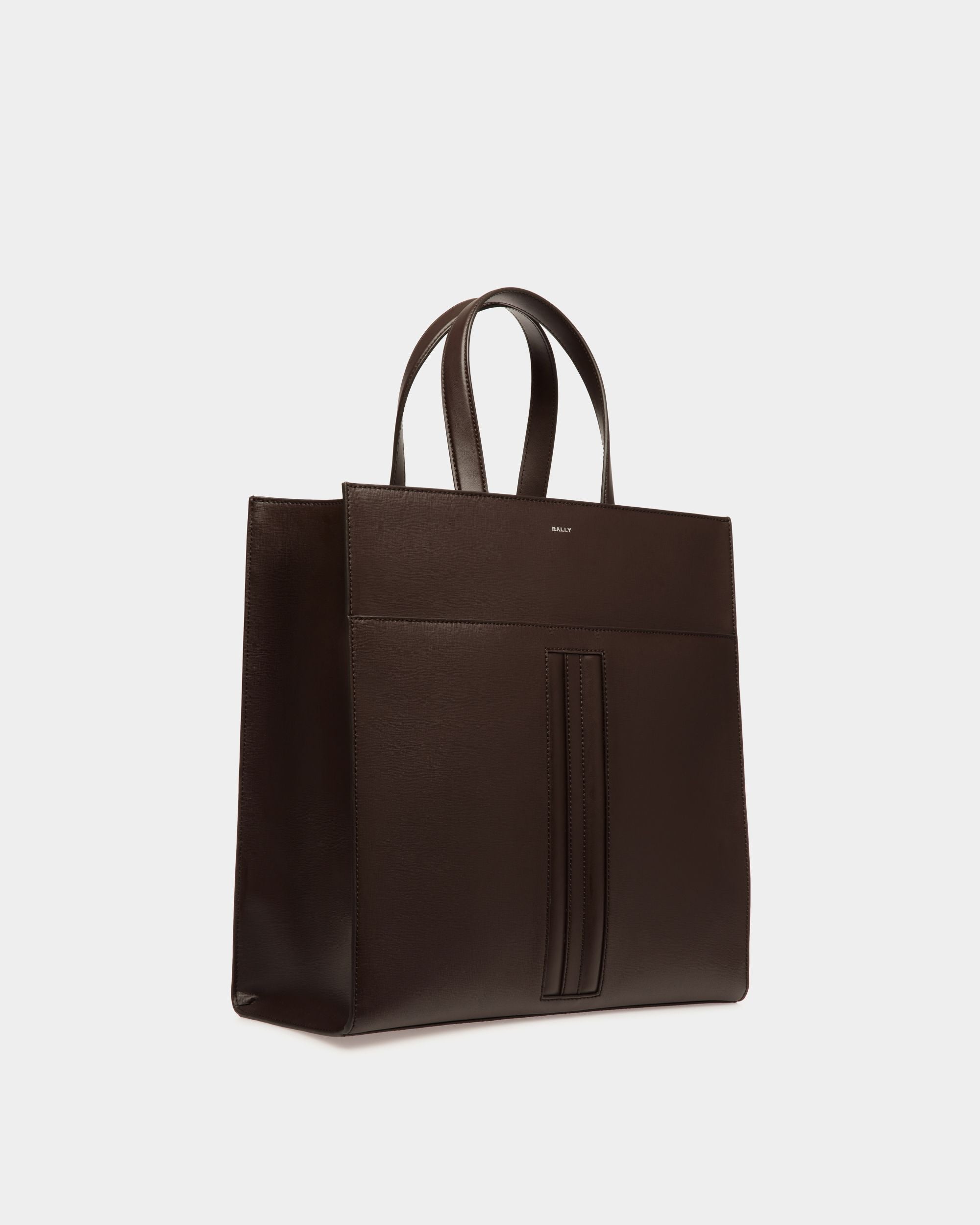 Mythos Tote in Ebano Recycled Leather - Men's - Bally - 04