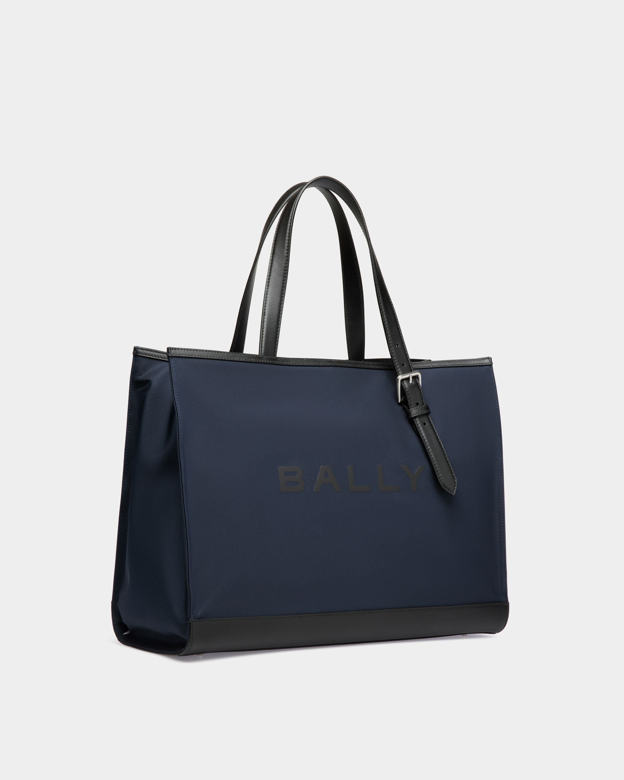 Bar Totes In Blue Nylon - Men's - Bally - 03