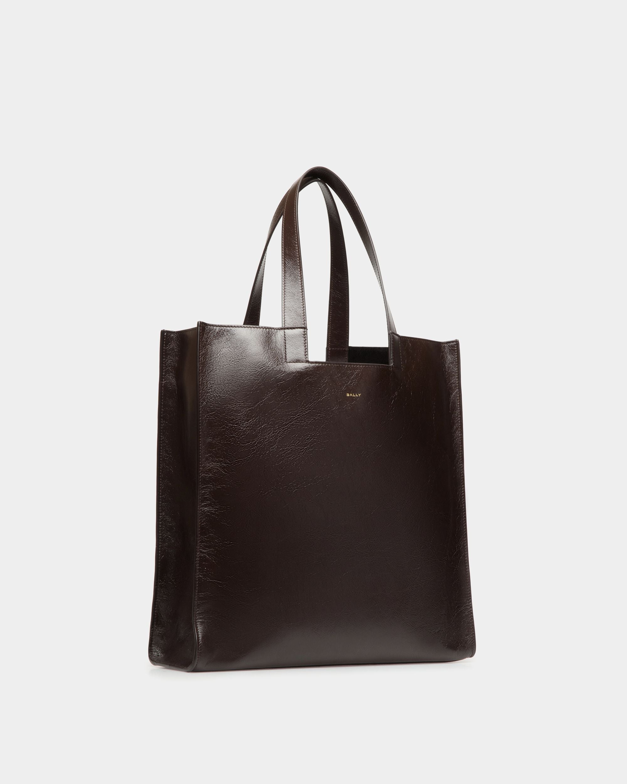 Easy Bally Tote Bag in Ebano Leather - Men's - Bally - 03