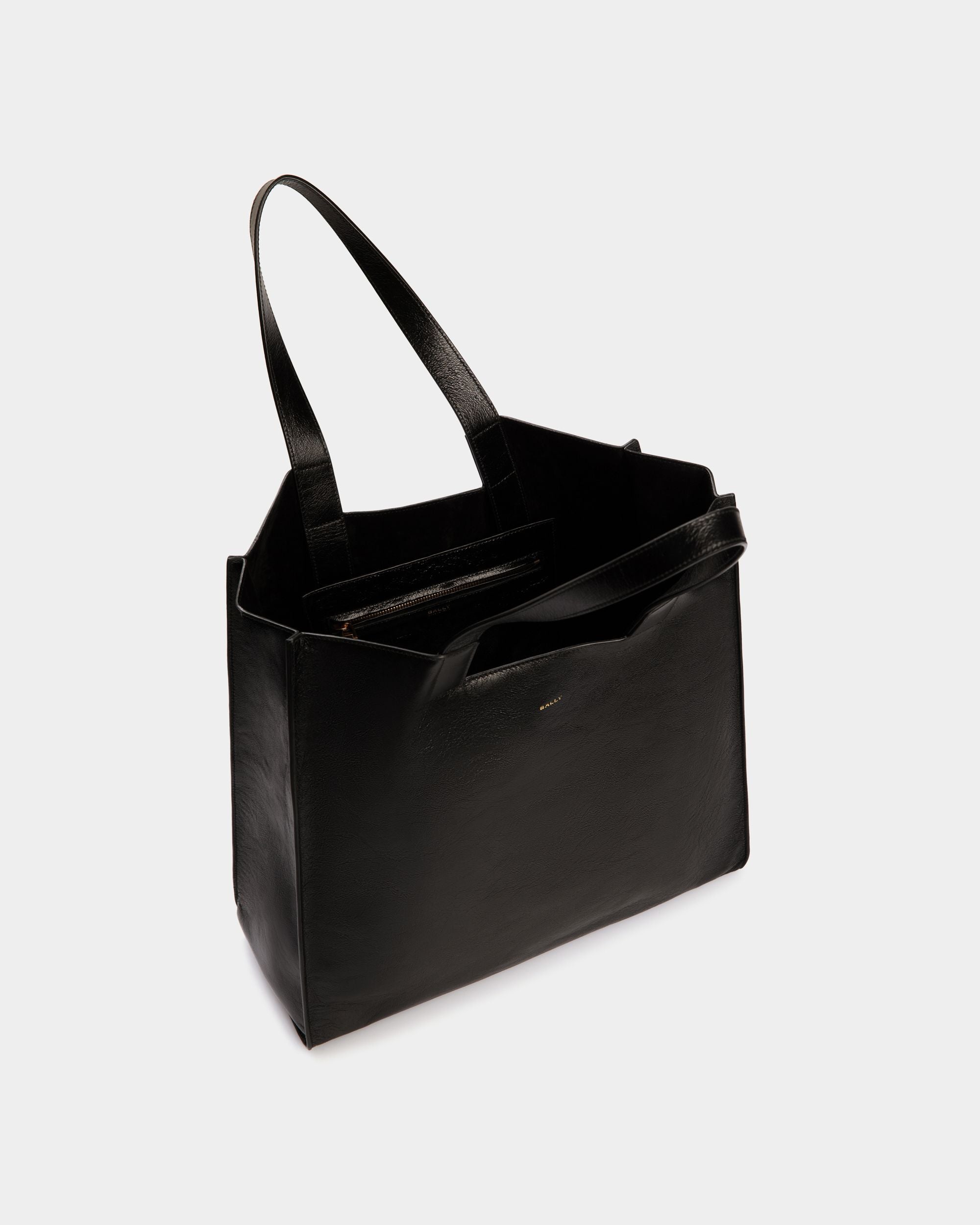 Easy Bally Tote In Black Leather - Men's - Bally - 04