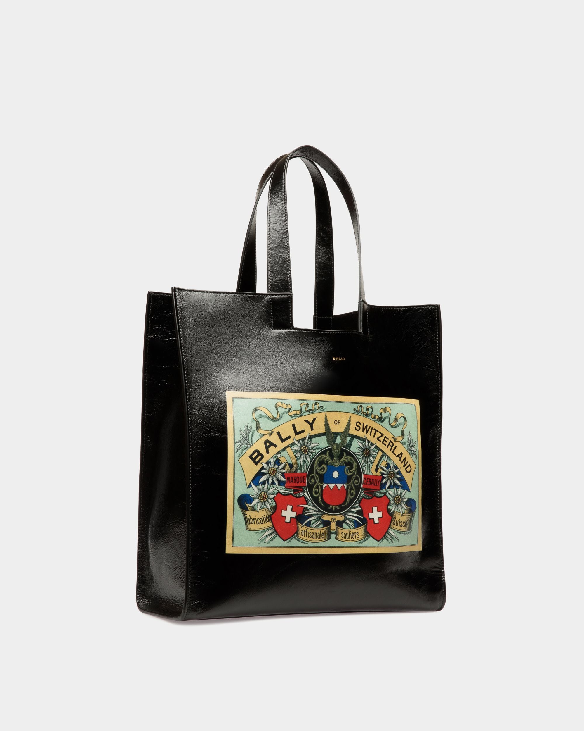 Easy Bally Tote In Black Leather - Men's - Bally - 04