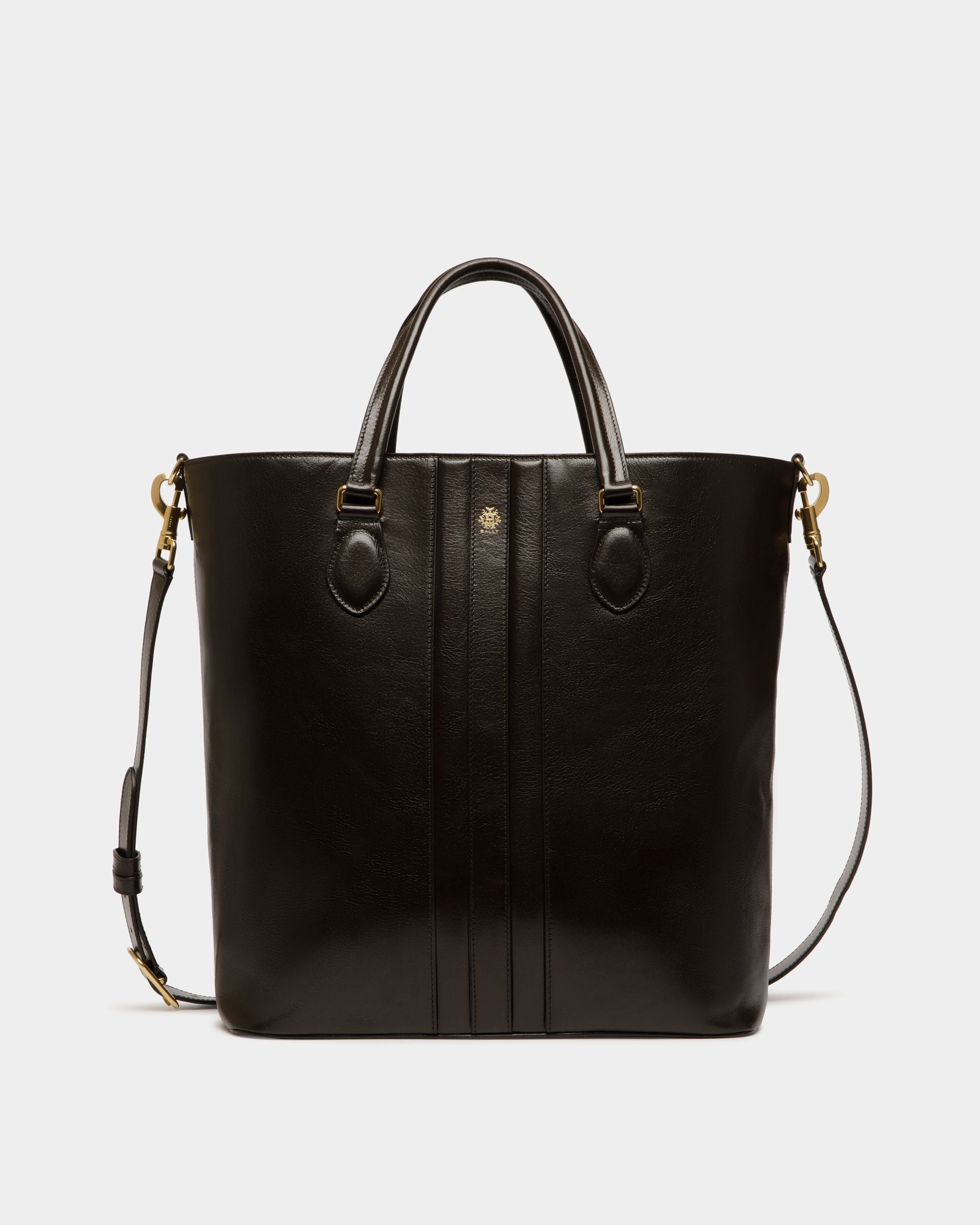 Beckett Tote in Ebano Leather - Men's - Bally - 01