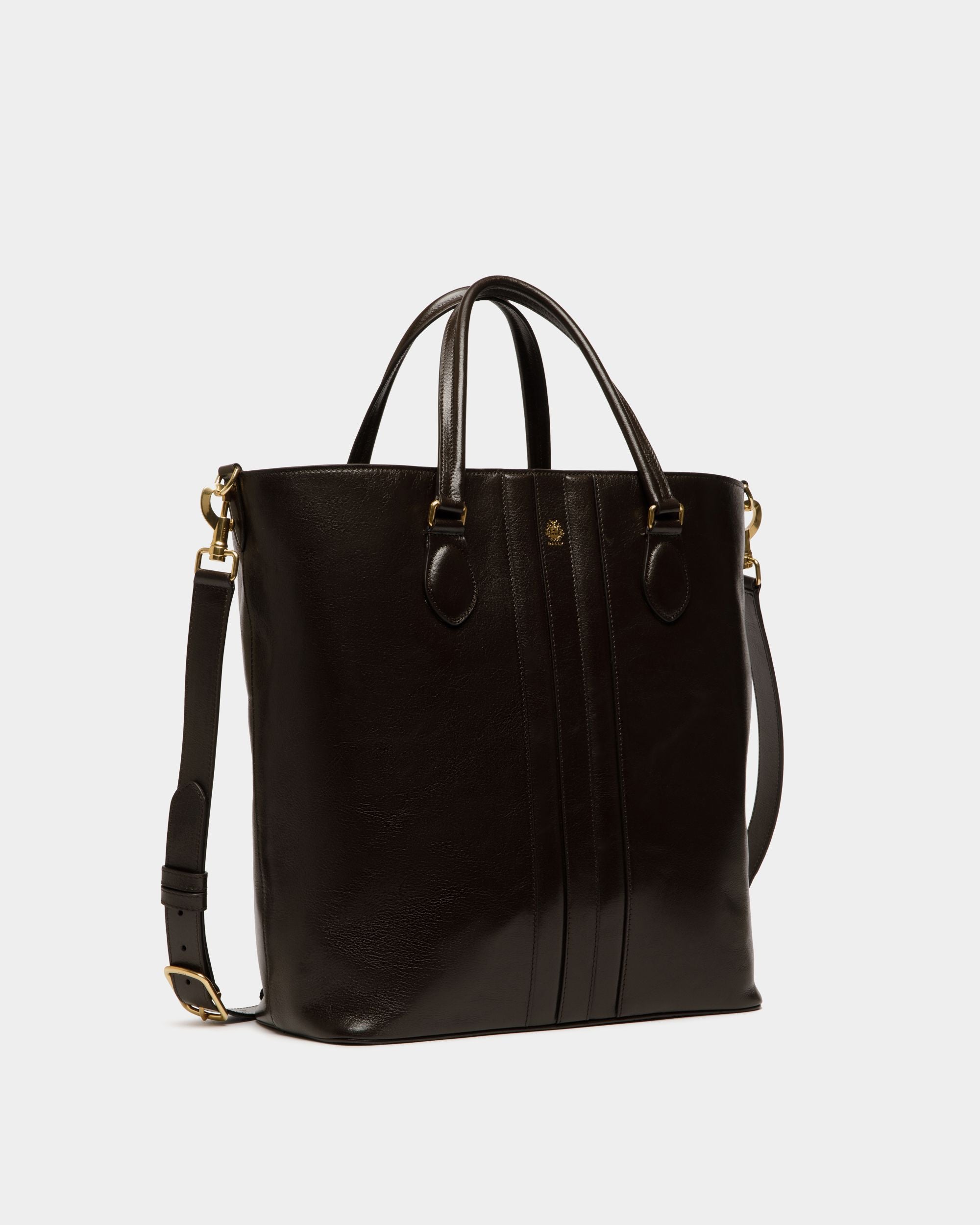 Beckett Tote in Ebano Leather - Men's - Bally - 04