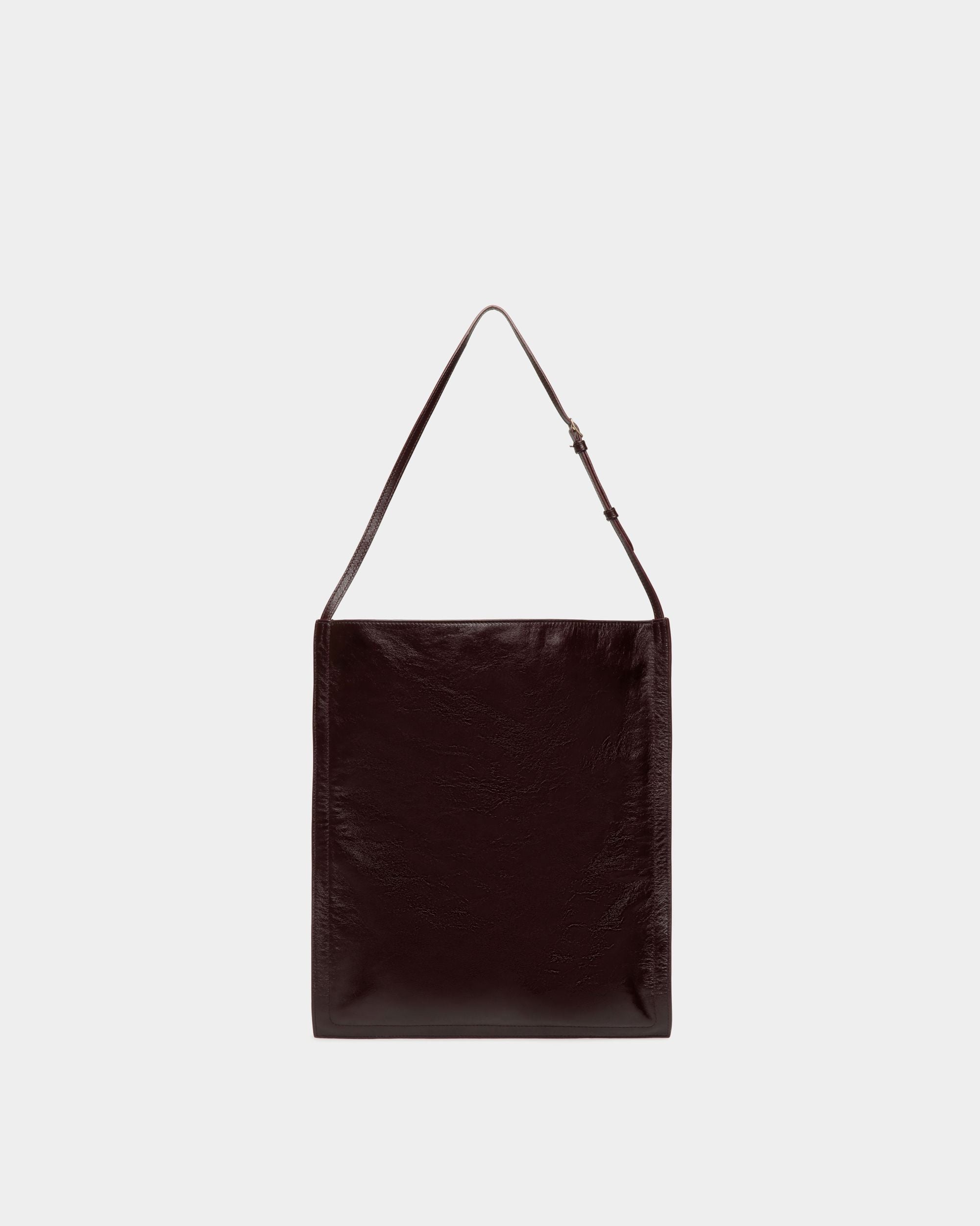 Beckett Tote in Deep Burgundy Leather - Men's - Bally - 03