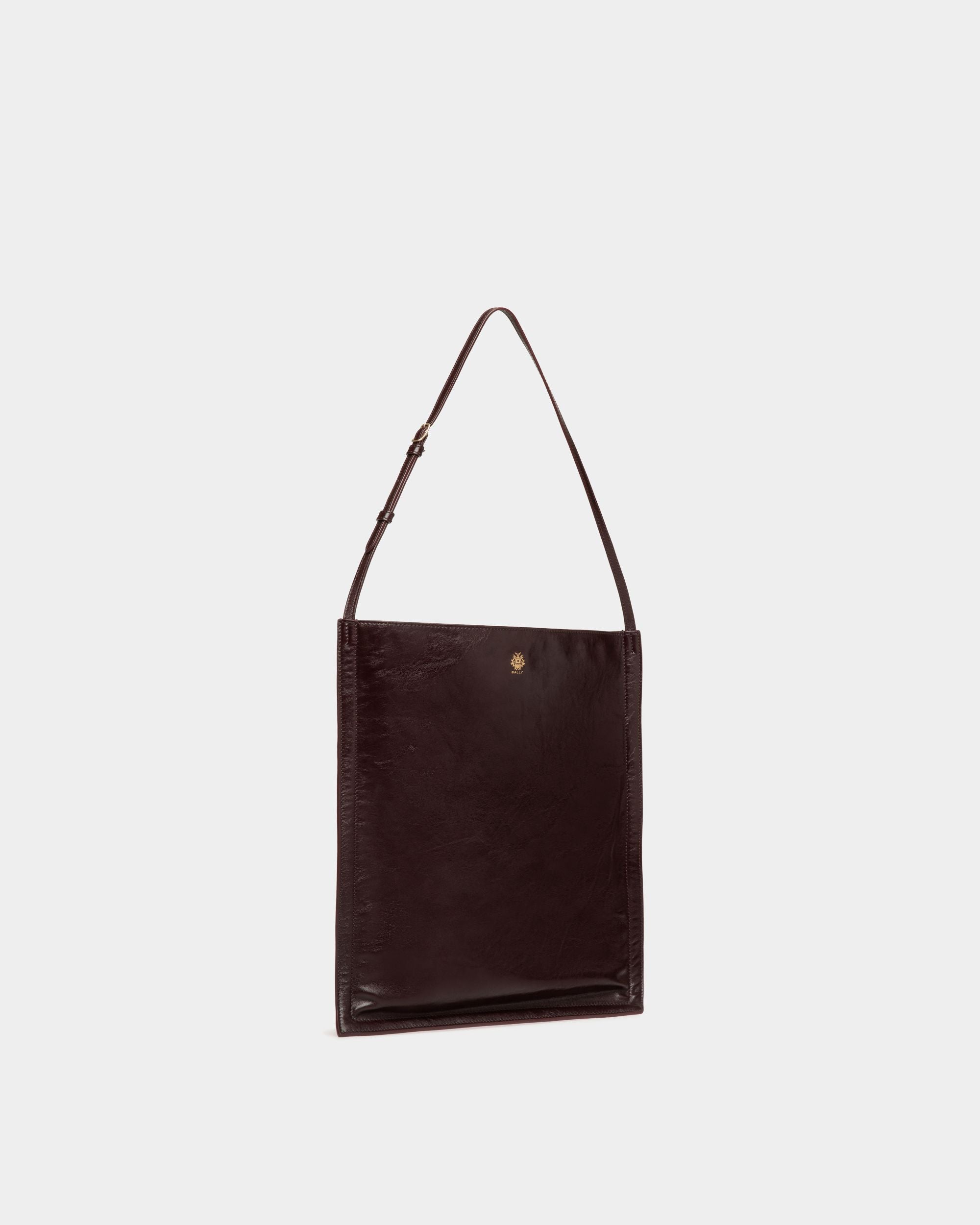 Beckett Tote in Deep Burgundy Leather - Men's - Bally - 04