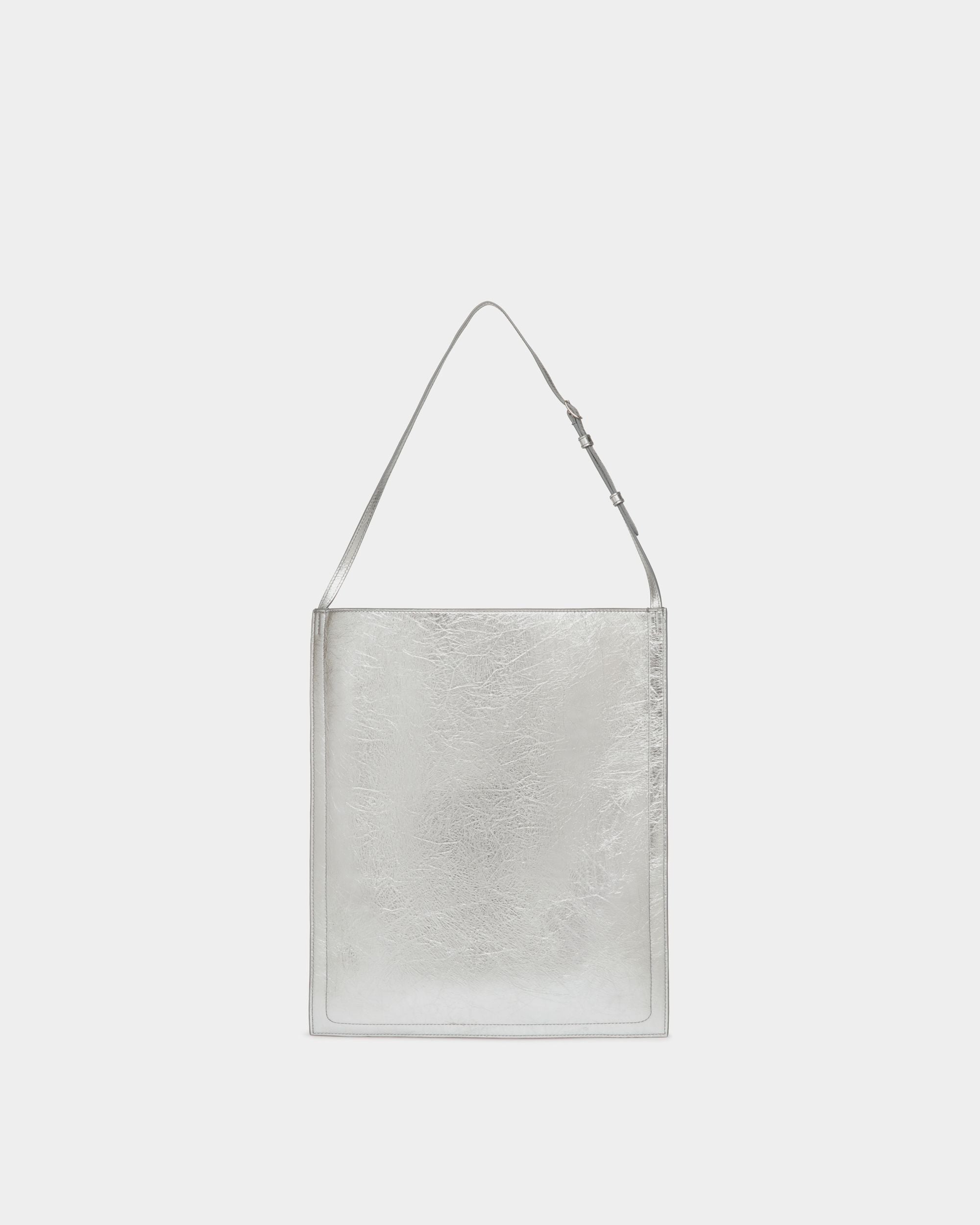 Beckett Tote Bag in Silver Leather - Men's - Bally - 02
