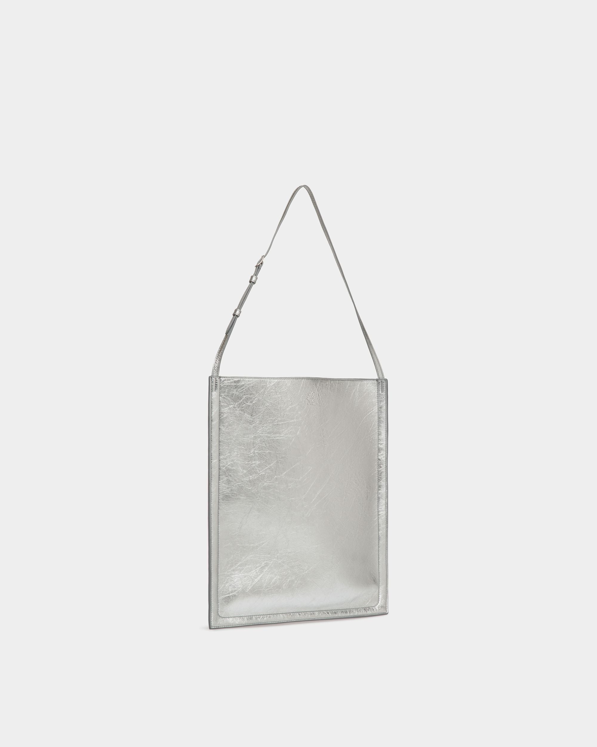 Beckett Tote Bag in Silver Leather - Men's - Bally - 03