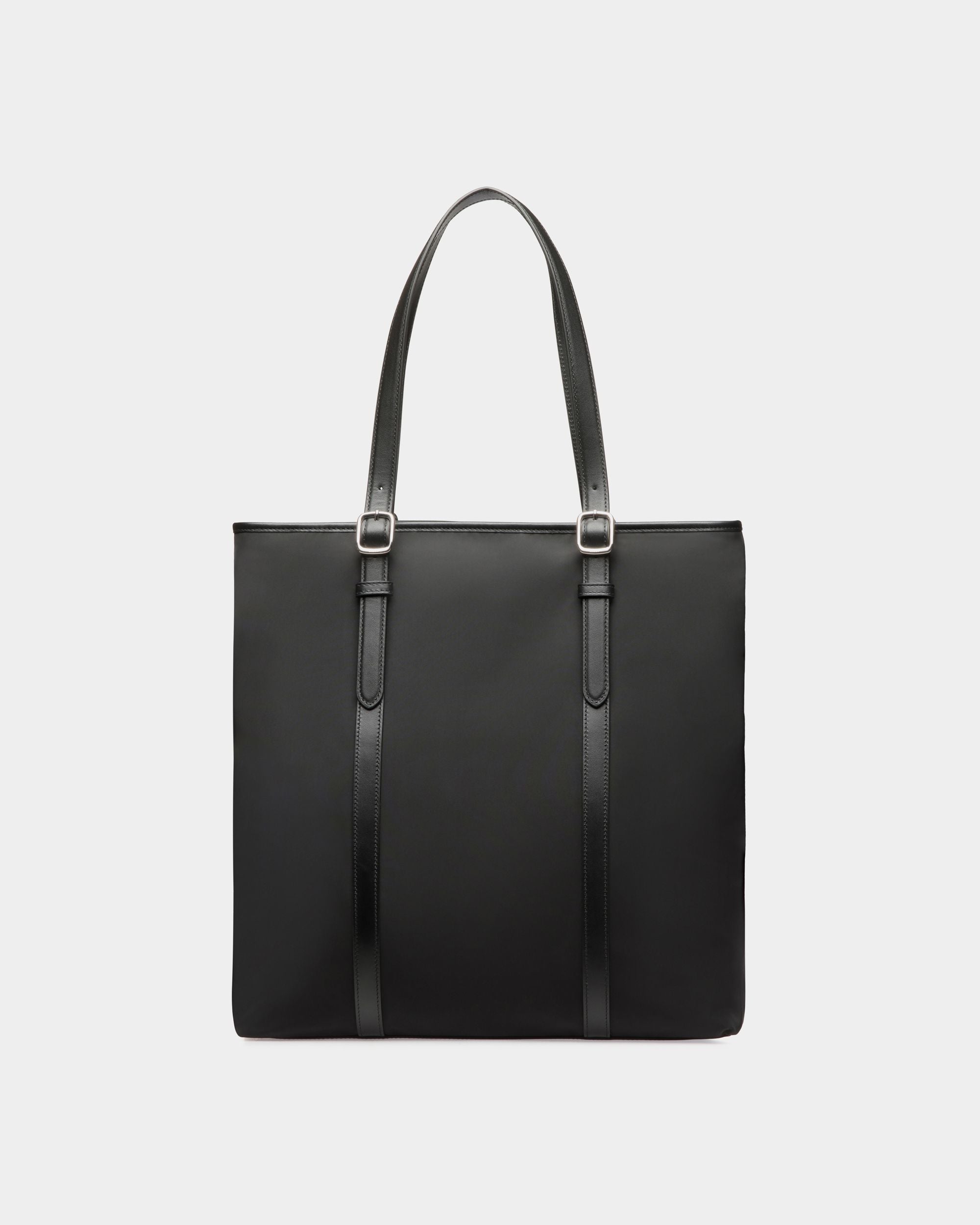 B-Light Tote in Black Nylon and Leather - Men's - Bally - 02