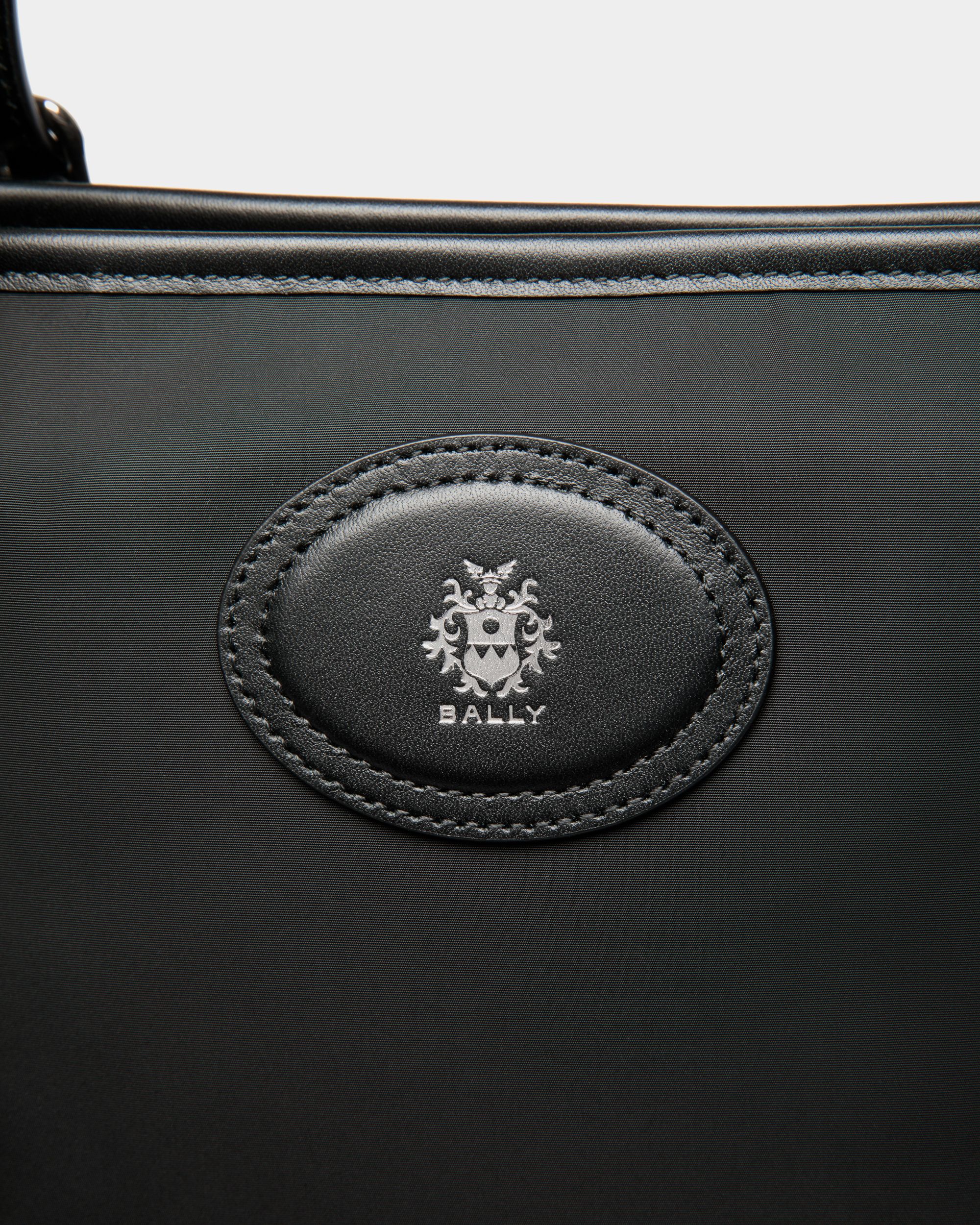 B-Light Tote in Black Nylon and Leather - Men's - Bally - 05