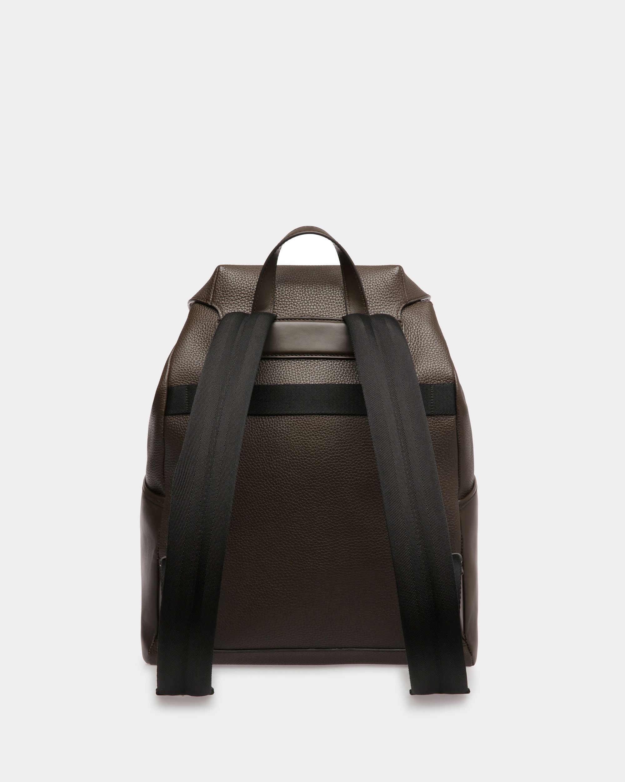 Lago Backpack In Brown Leather - Men's - Bally - 02