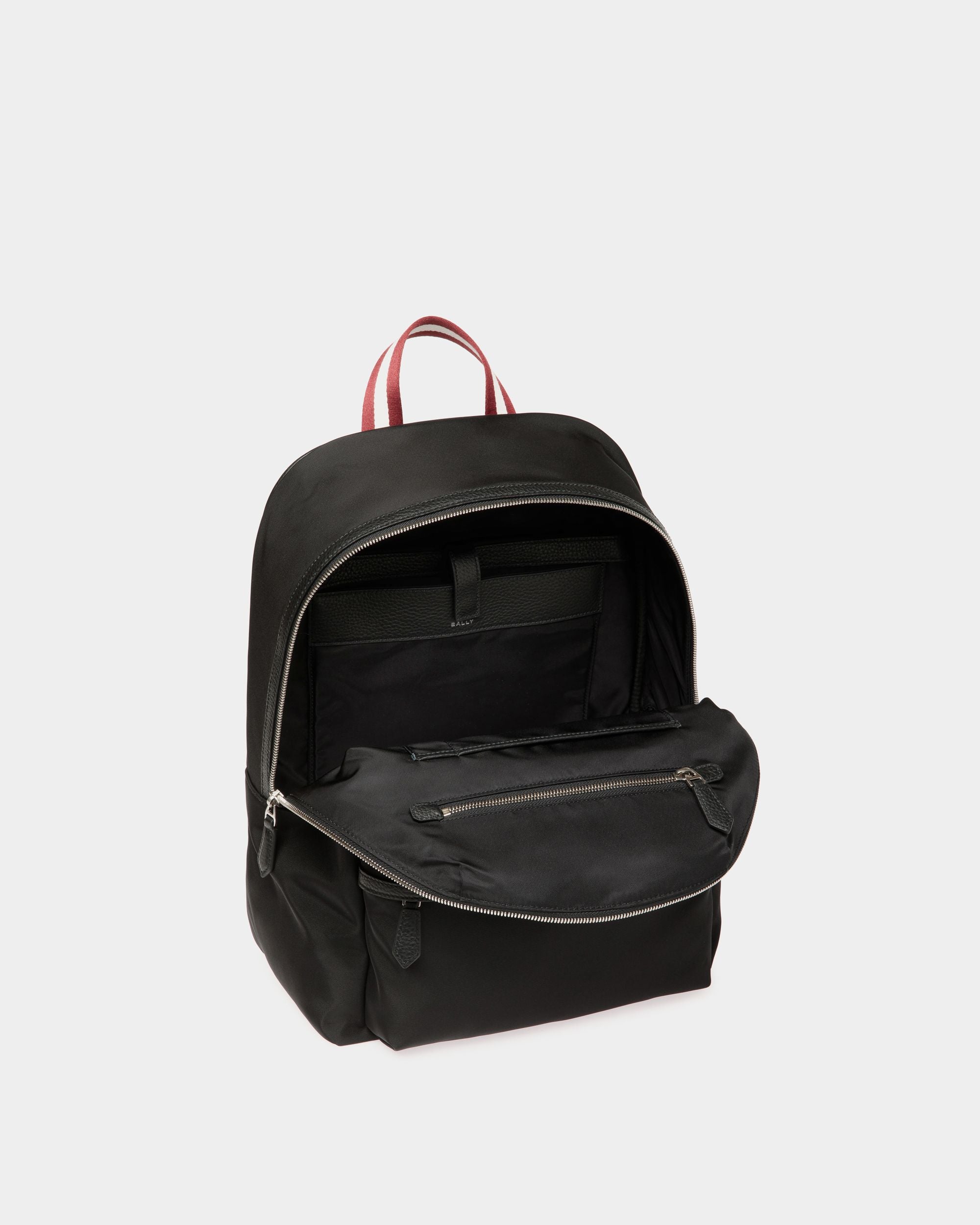 Code Backpack in Black Nylon - Men's - Bally - 04
