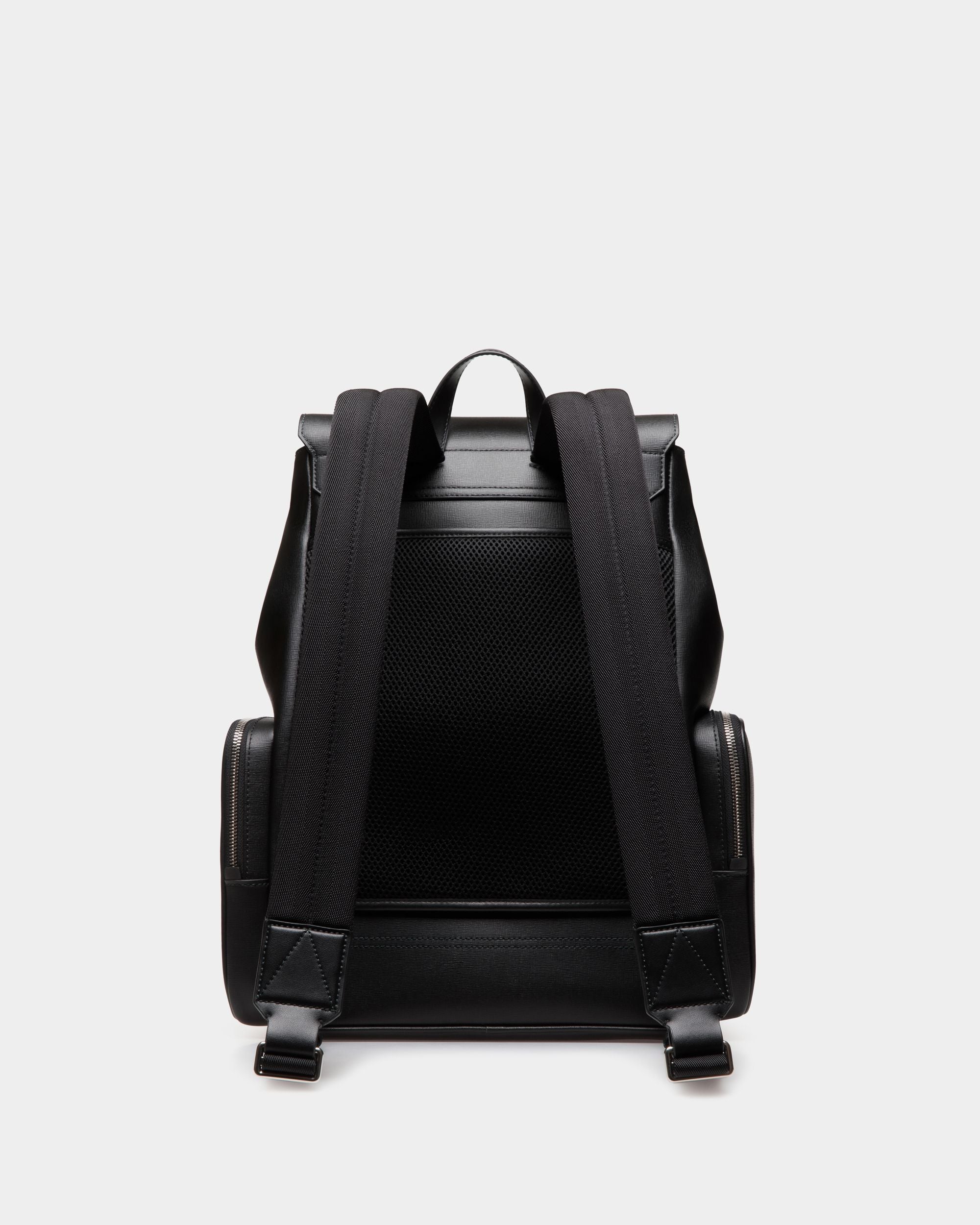 Mythos Backpack in Black Recycled Leather - Men's - Bally - 03
