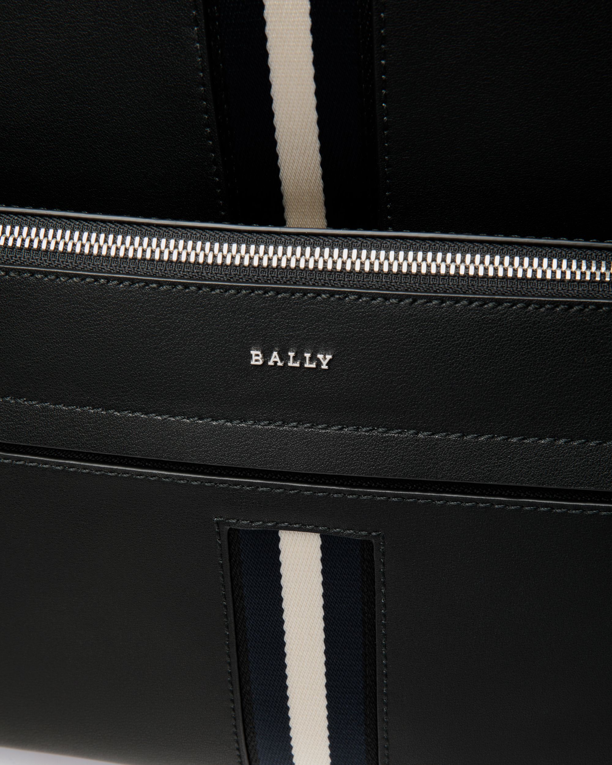 Backpack In Black Leather - Men's - Bally - 05