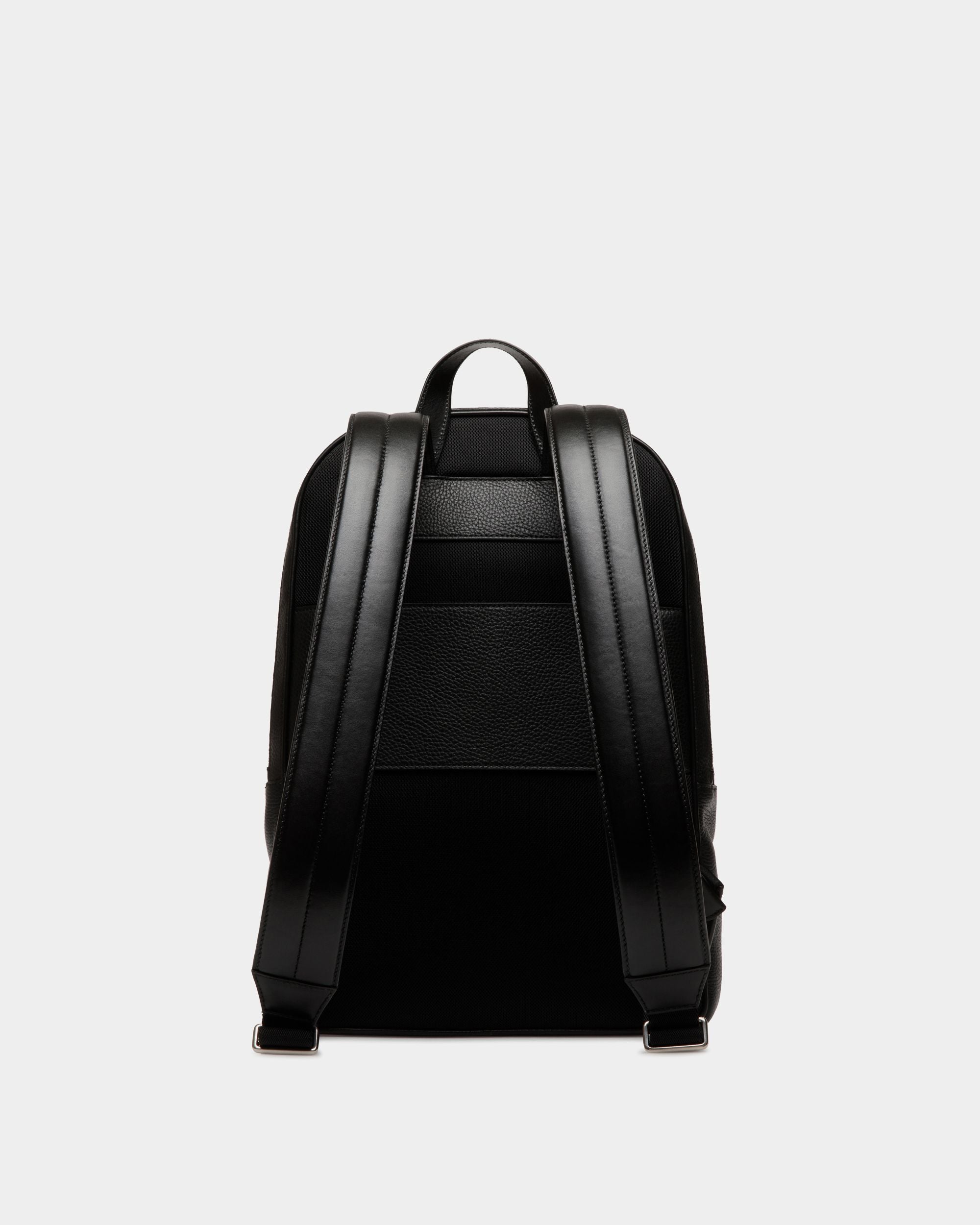 Oeden Backpack In Black Leather - Men's - Bally - 02