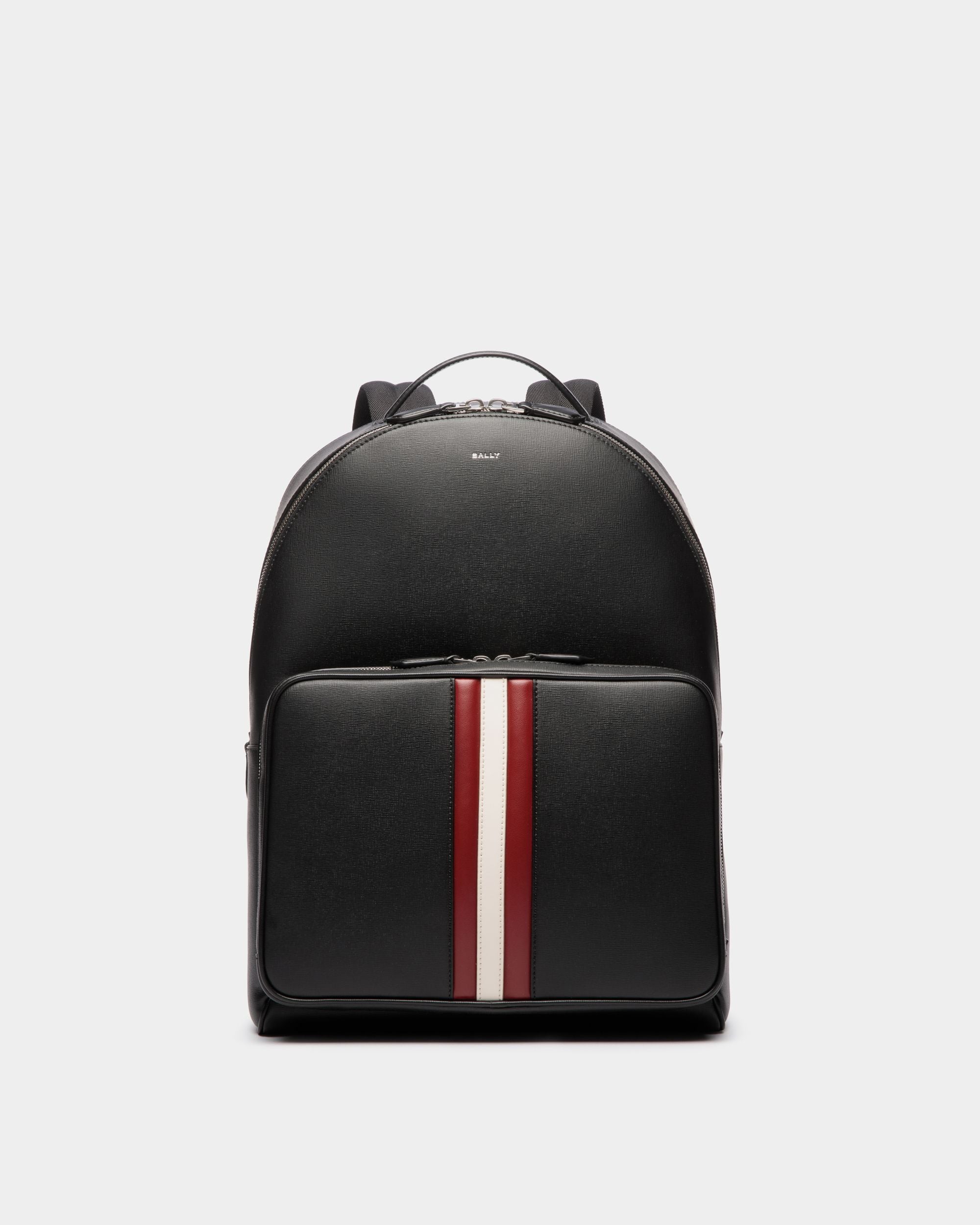 Mythos Backpack In Black Recycled Leather - Men's - Bally - 01