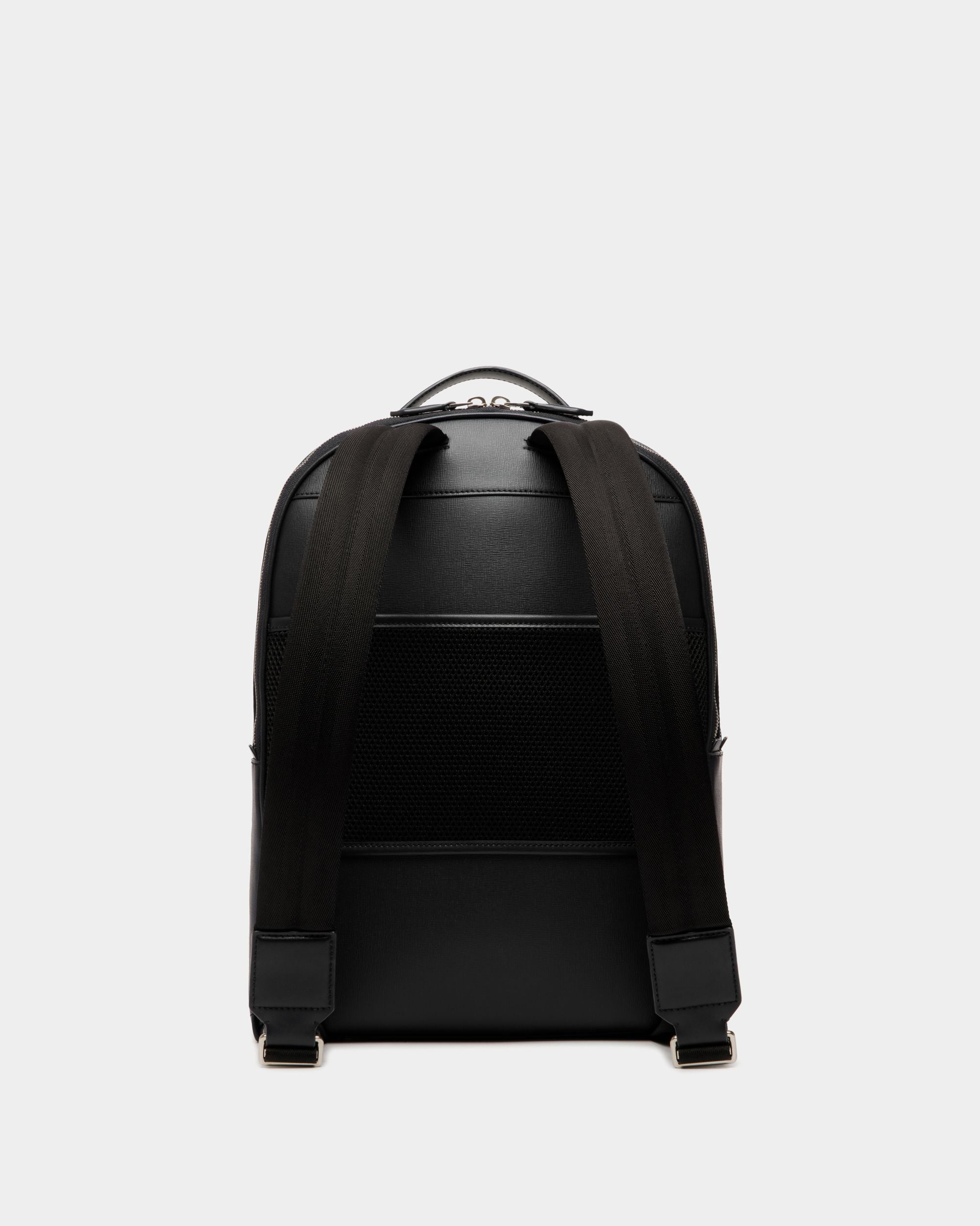 Mythos Backpack In Black Recycled Leather - Men's - Bally - 02