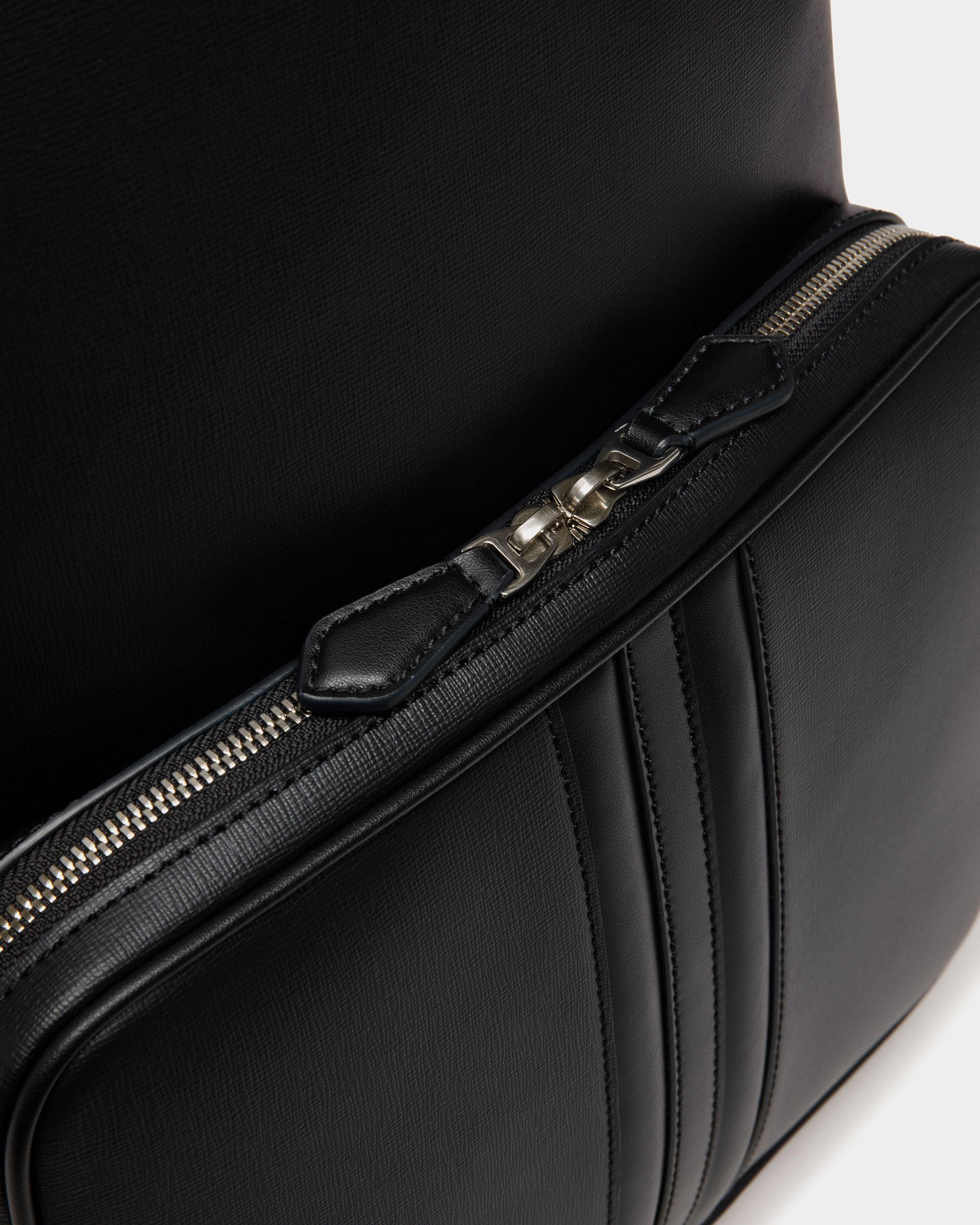 Mythos Backpack In Black Recycled Leather - Men's - Bally - 05