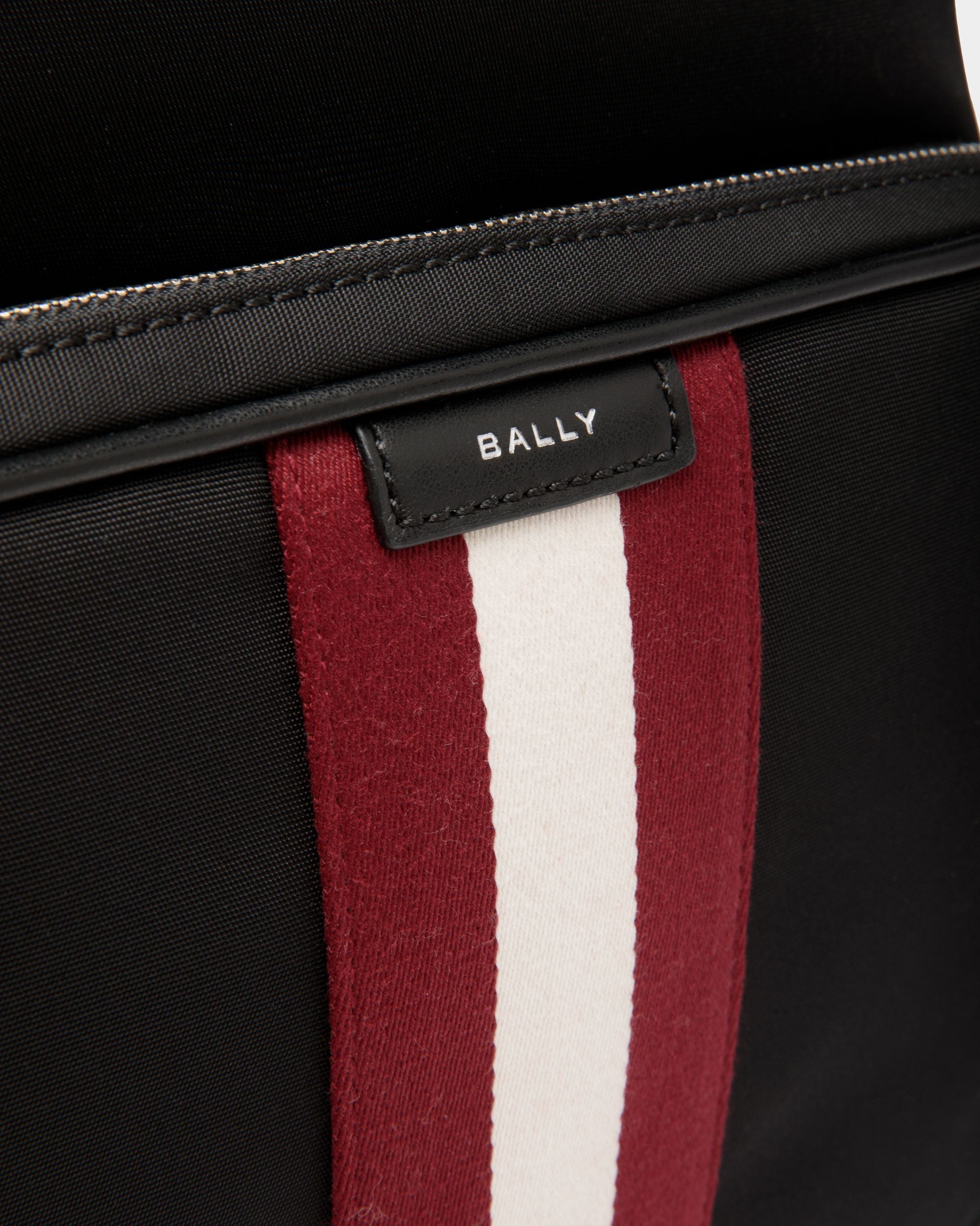Code Backpack In Black Nylon - Men's - Bally - 05