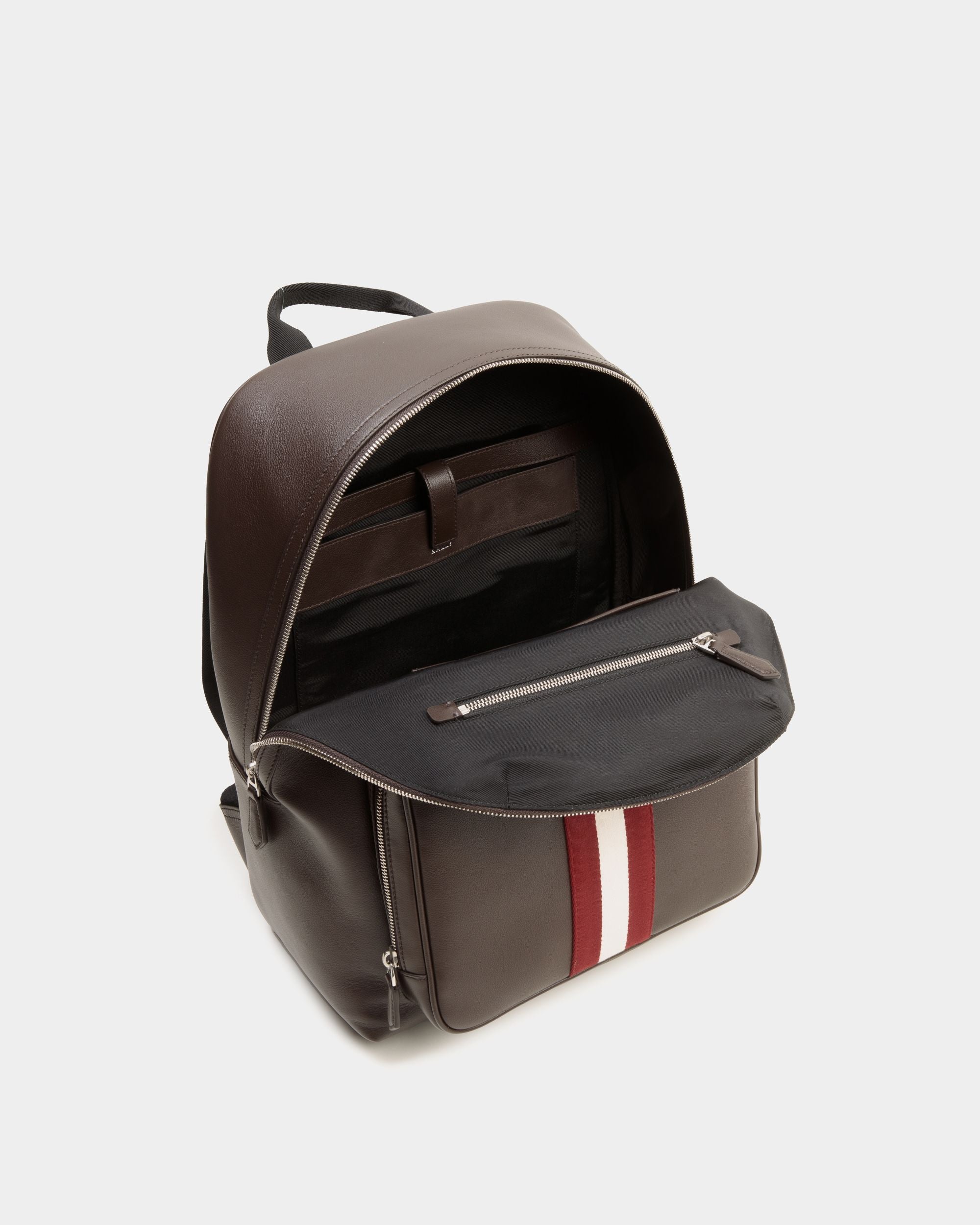 Code Backpack in Ebano Leather - Men's - Bally - 05