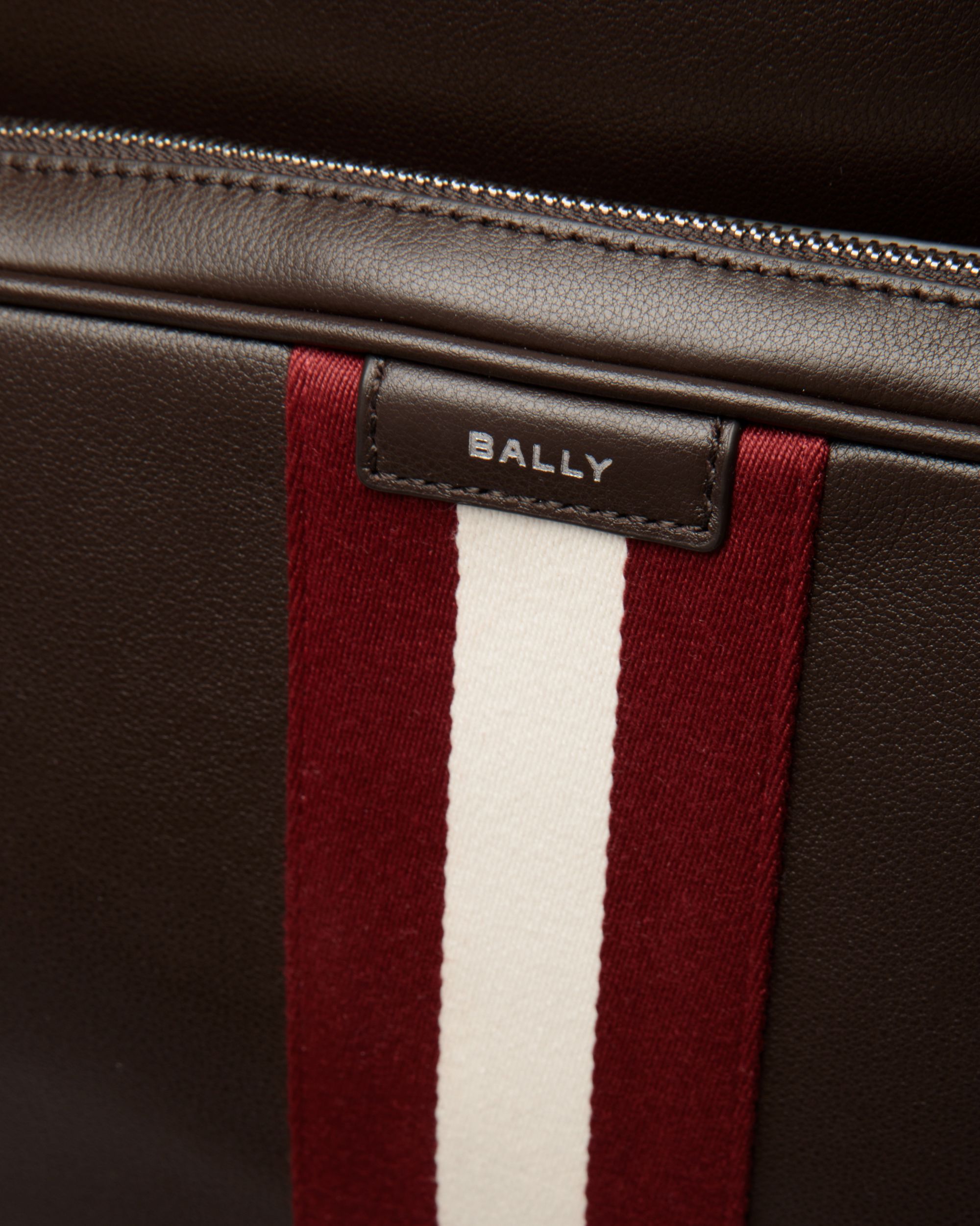Code Backpack in Ebano Leather - Men's - Bally - 06