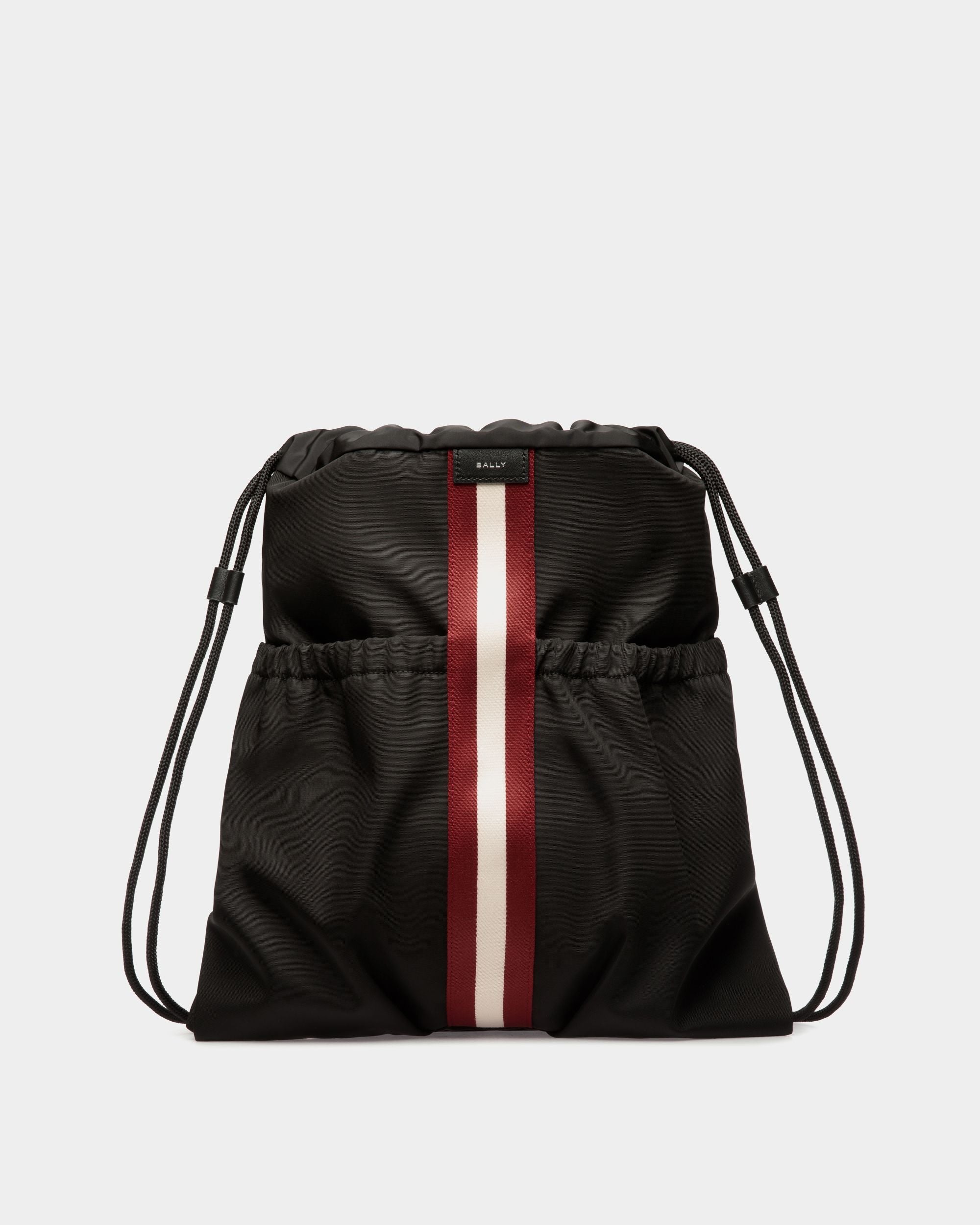 Code Backpack in Black Nylon - Men's - Bally - 01