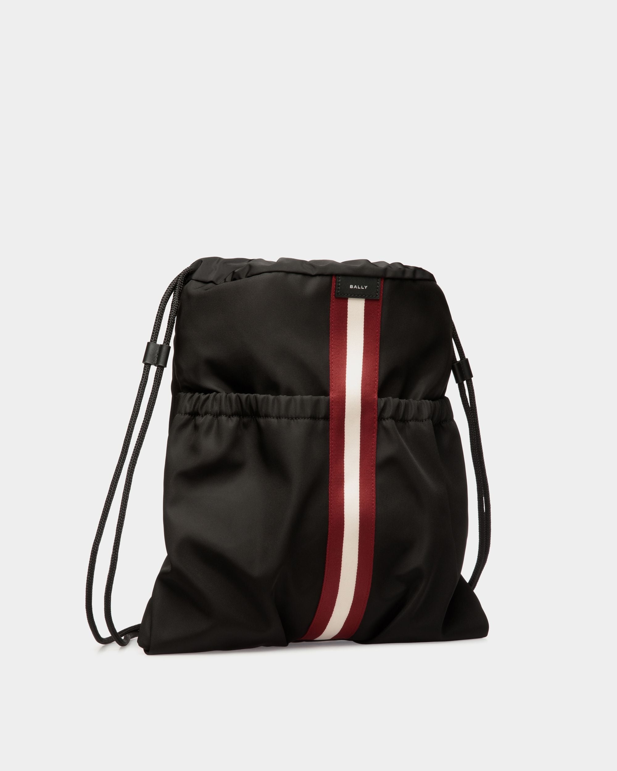 Code Backpack in Black Nylon - Men's - Bally - 03