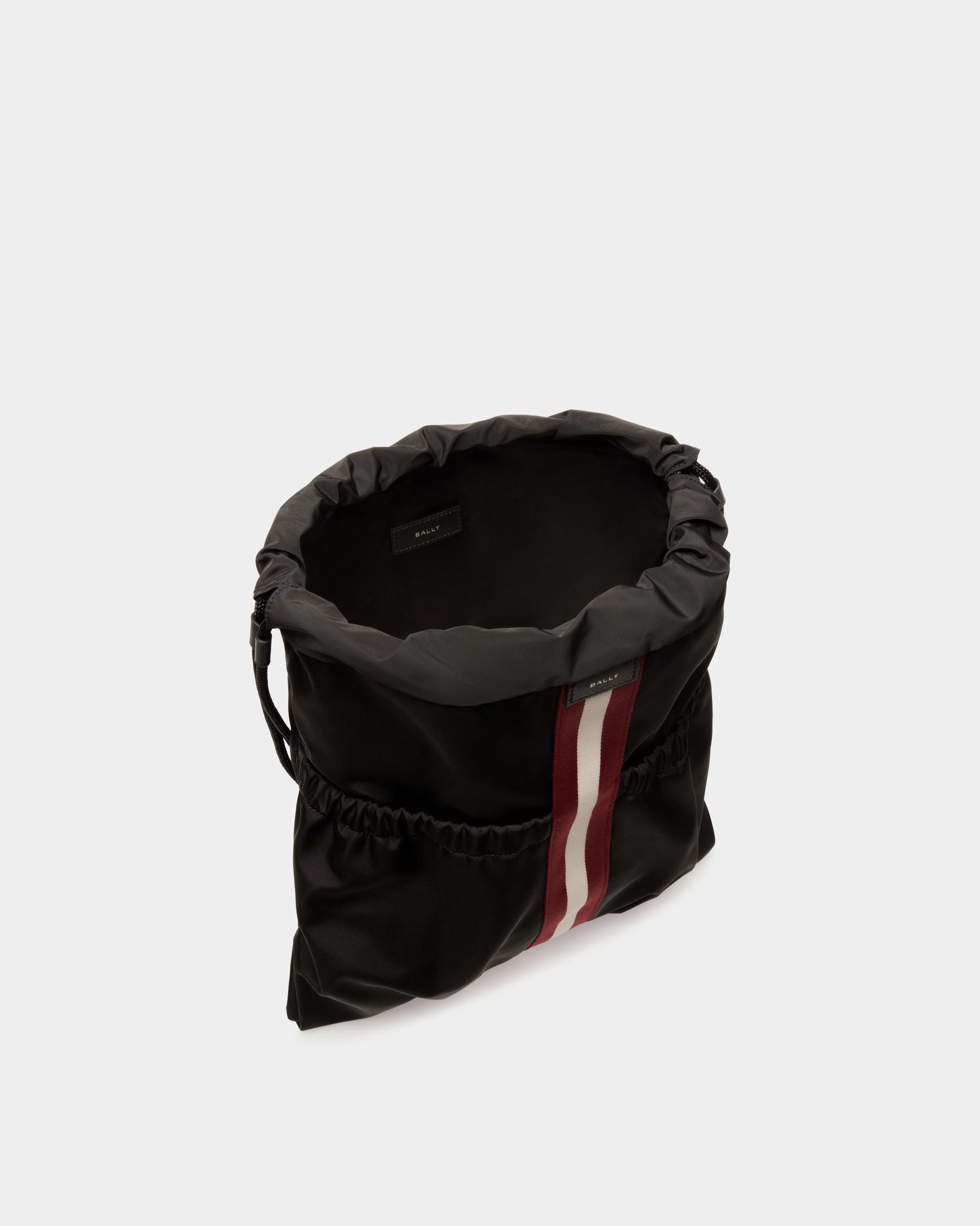 Code Backpack in Black Nylon - Men's - Bally - 04