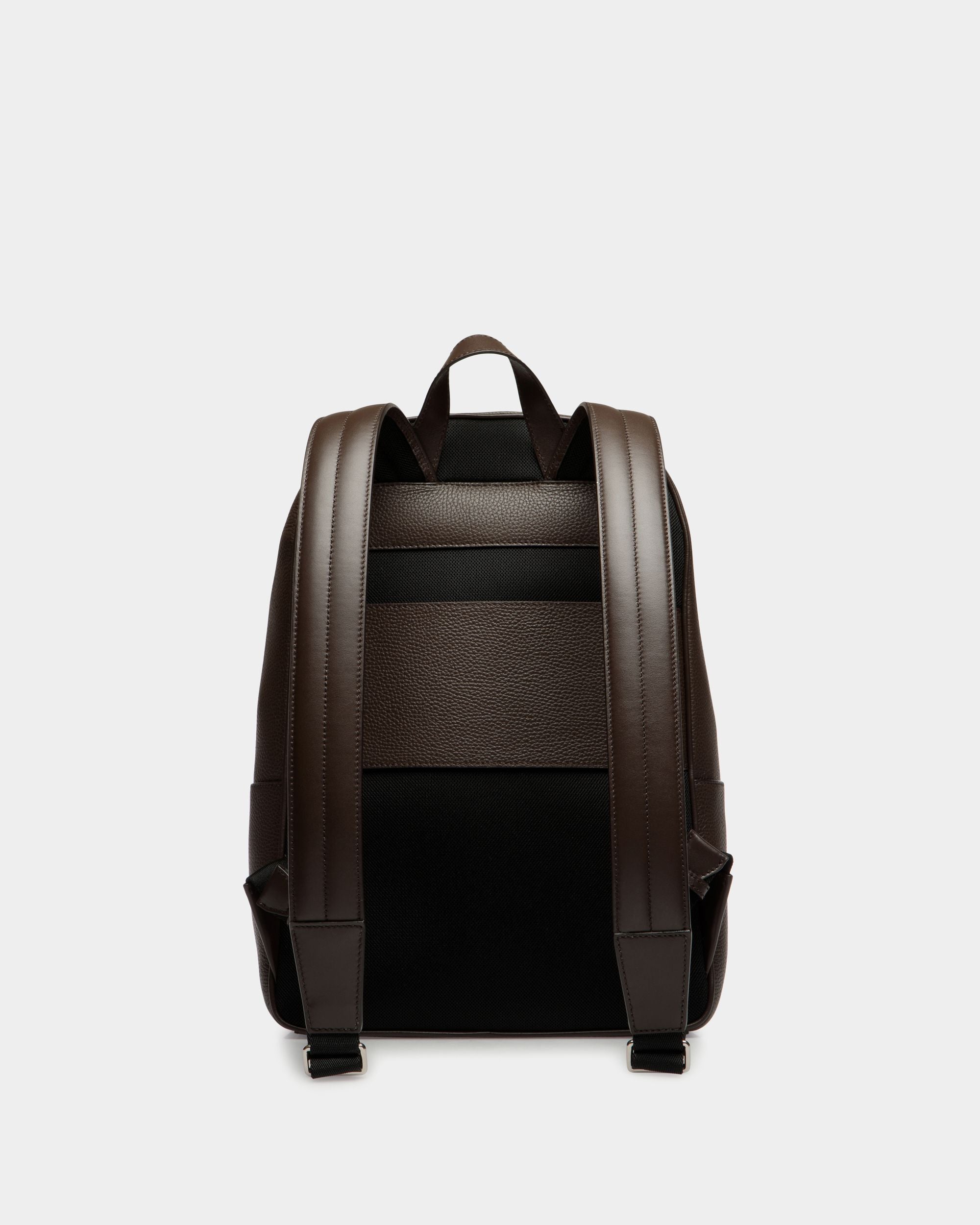 Oeden Backpack in Ebano Leather - Men's - Bally - 02