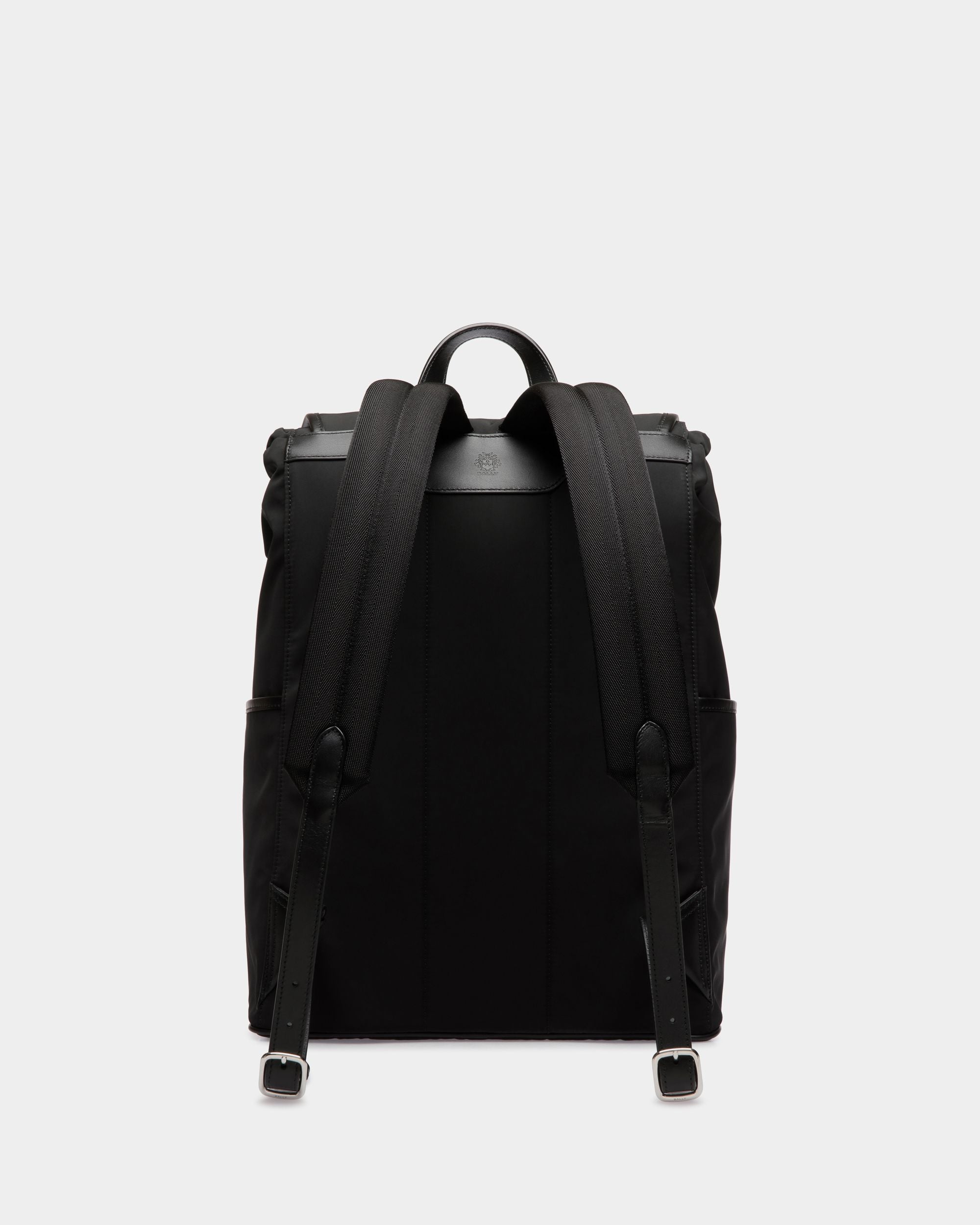 B-Light Backpack in Black Nylon and Leather - Men's - Bally - 02