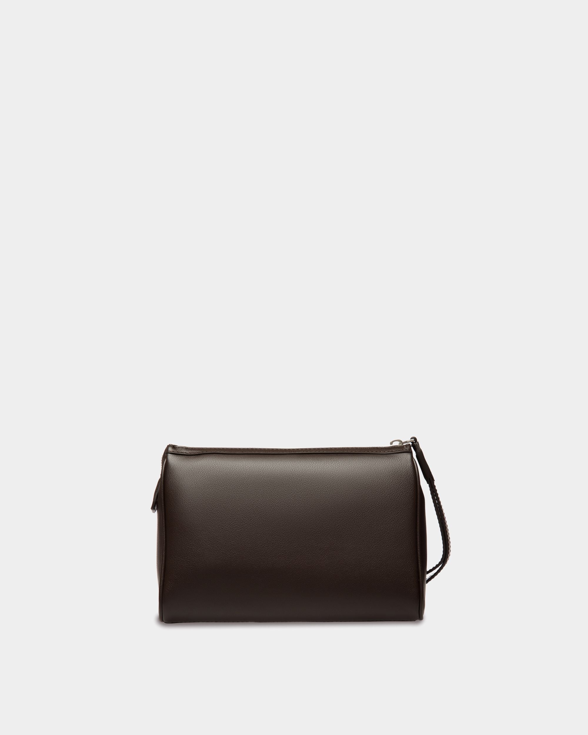 Code Pouch in Ebano Leather - Men's - Bally - 03