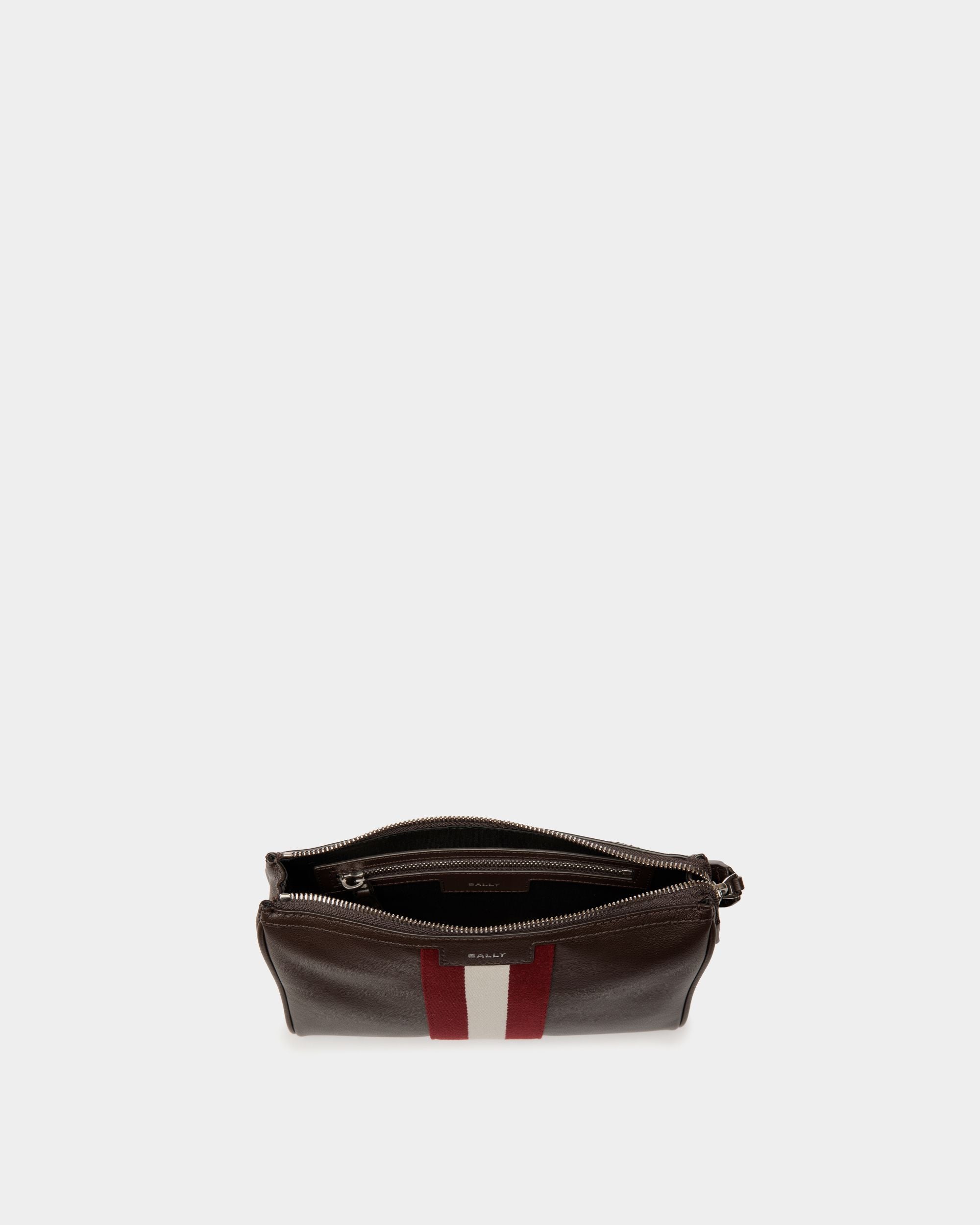 Code Pouch in Ebano Leather - Men's - Bally - 05