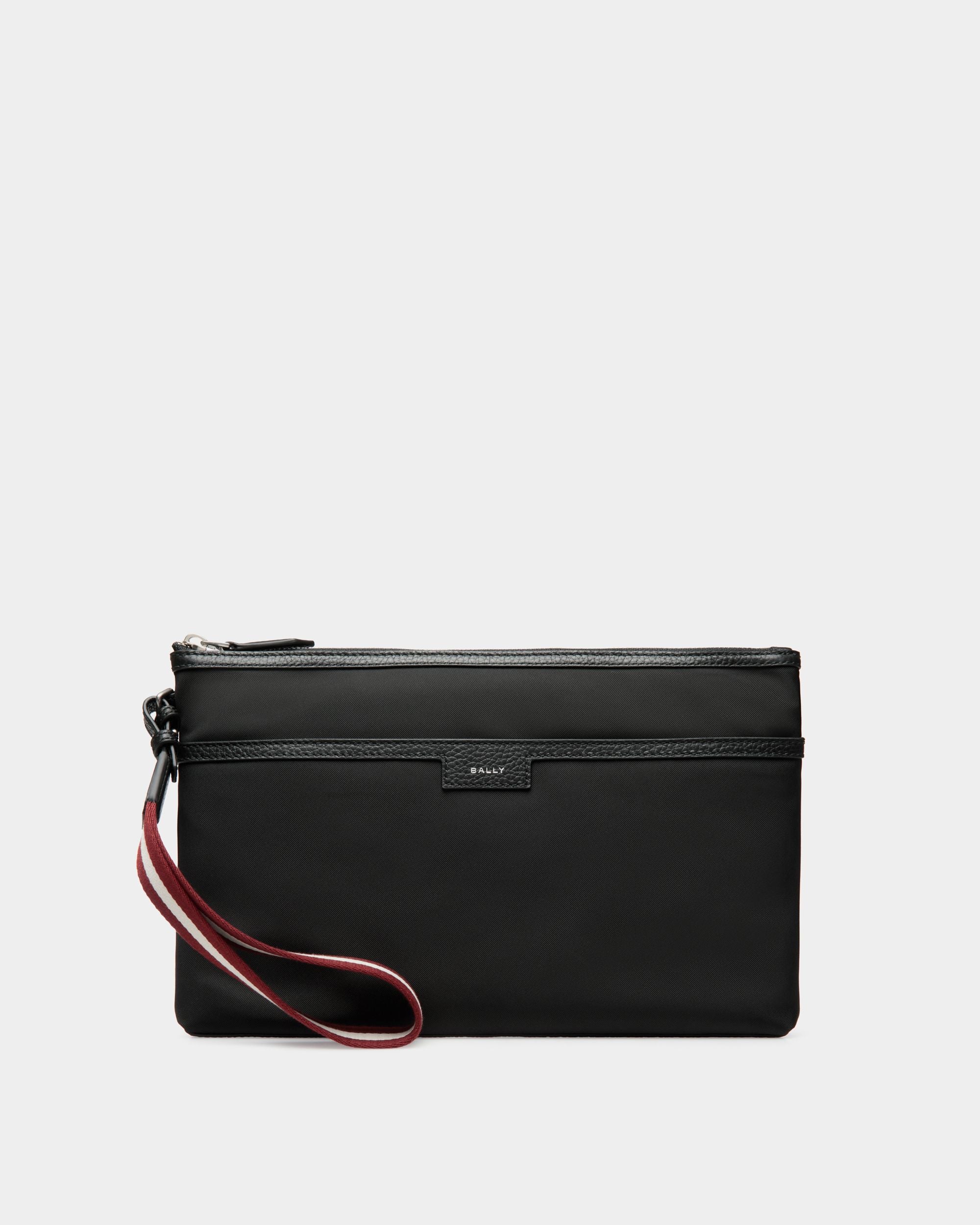 Code Pouch In Black Nylon - Men's - Bally - 01