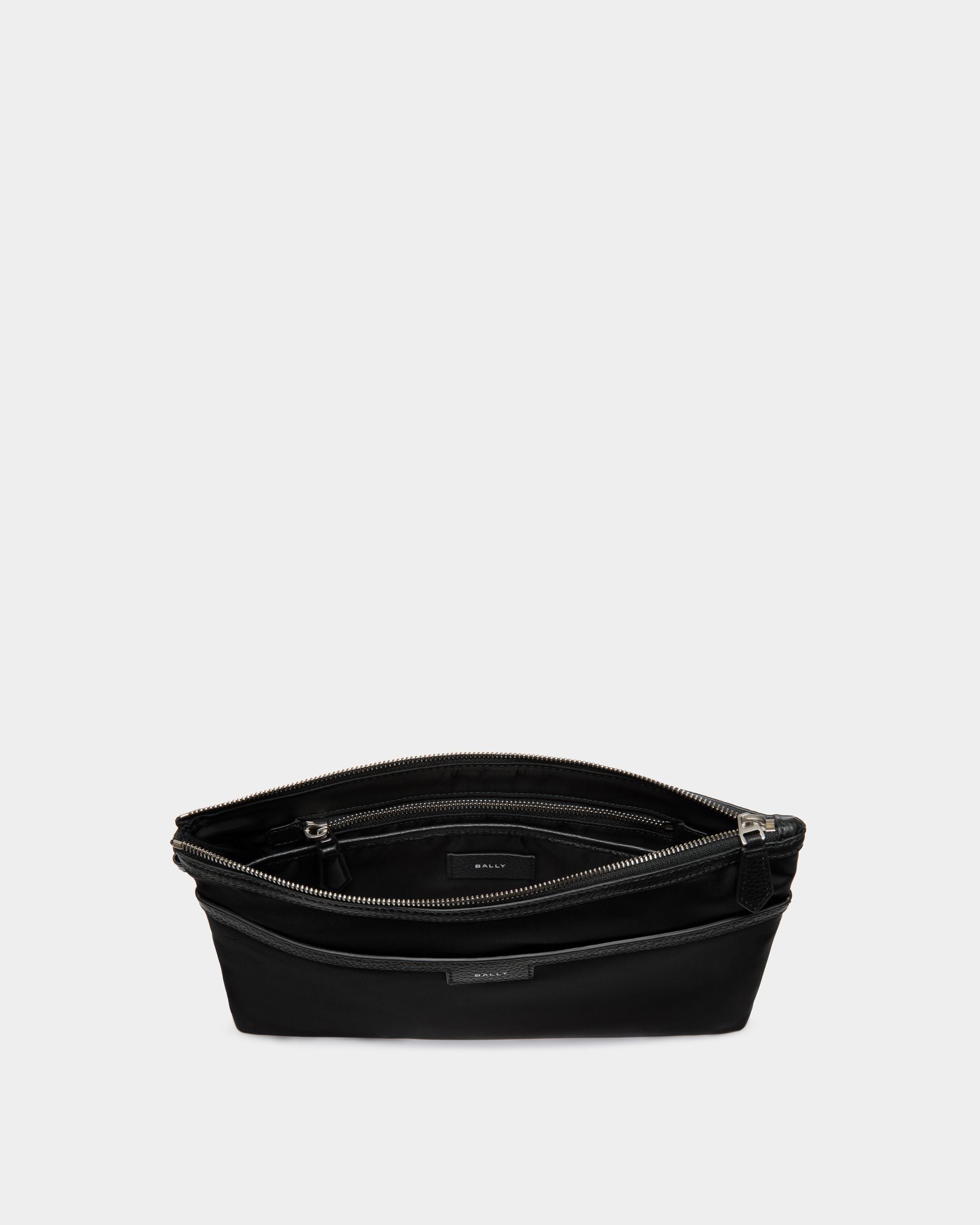 Code Pouch In Black Nylon - Men's - Bally - 03
