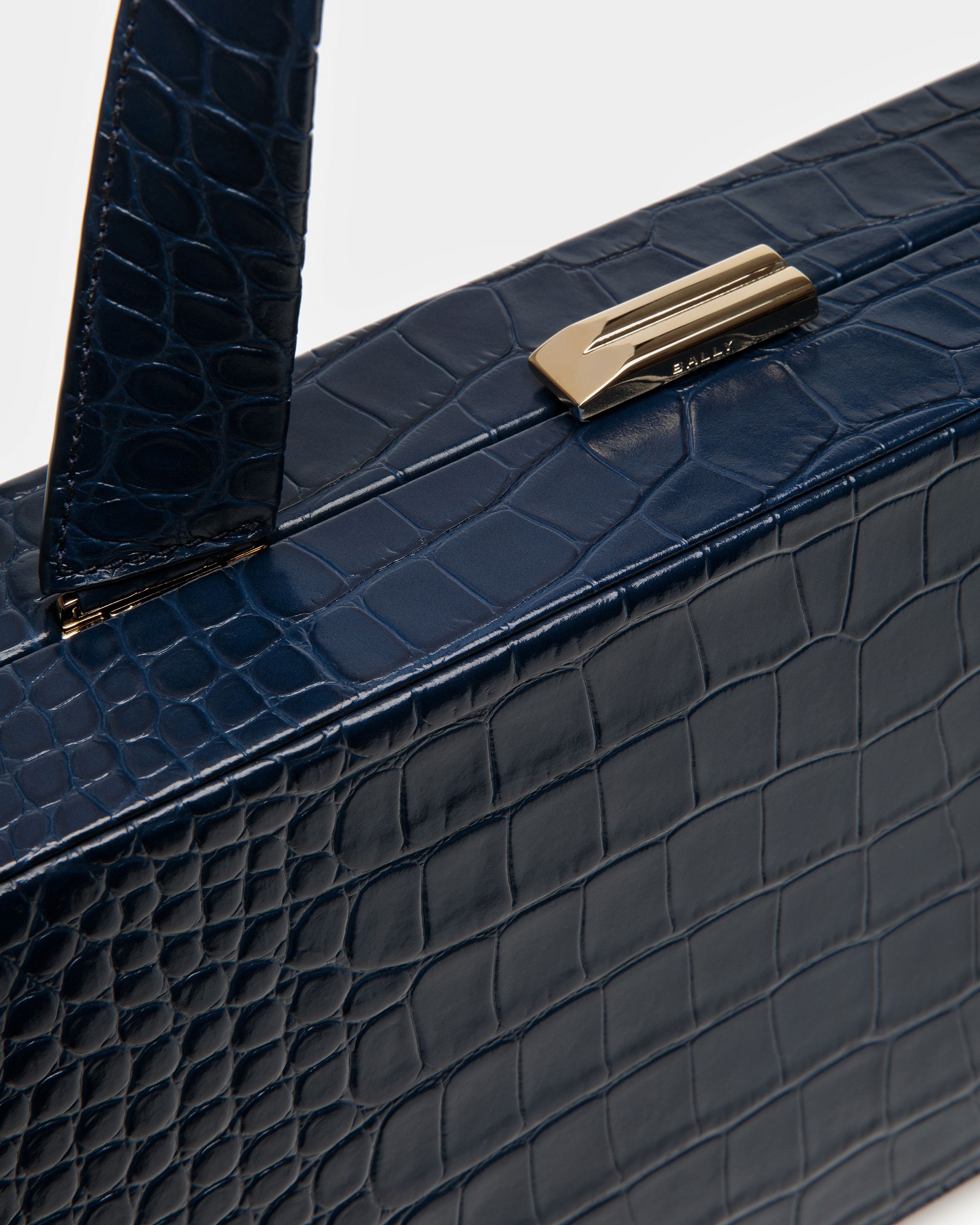 Bank Clutch In Crocodile Embossed - Men's - Bally - 06