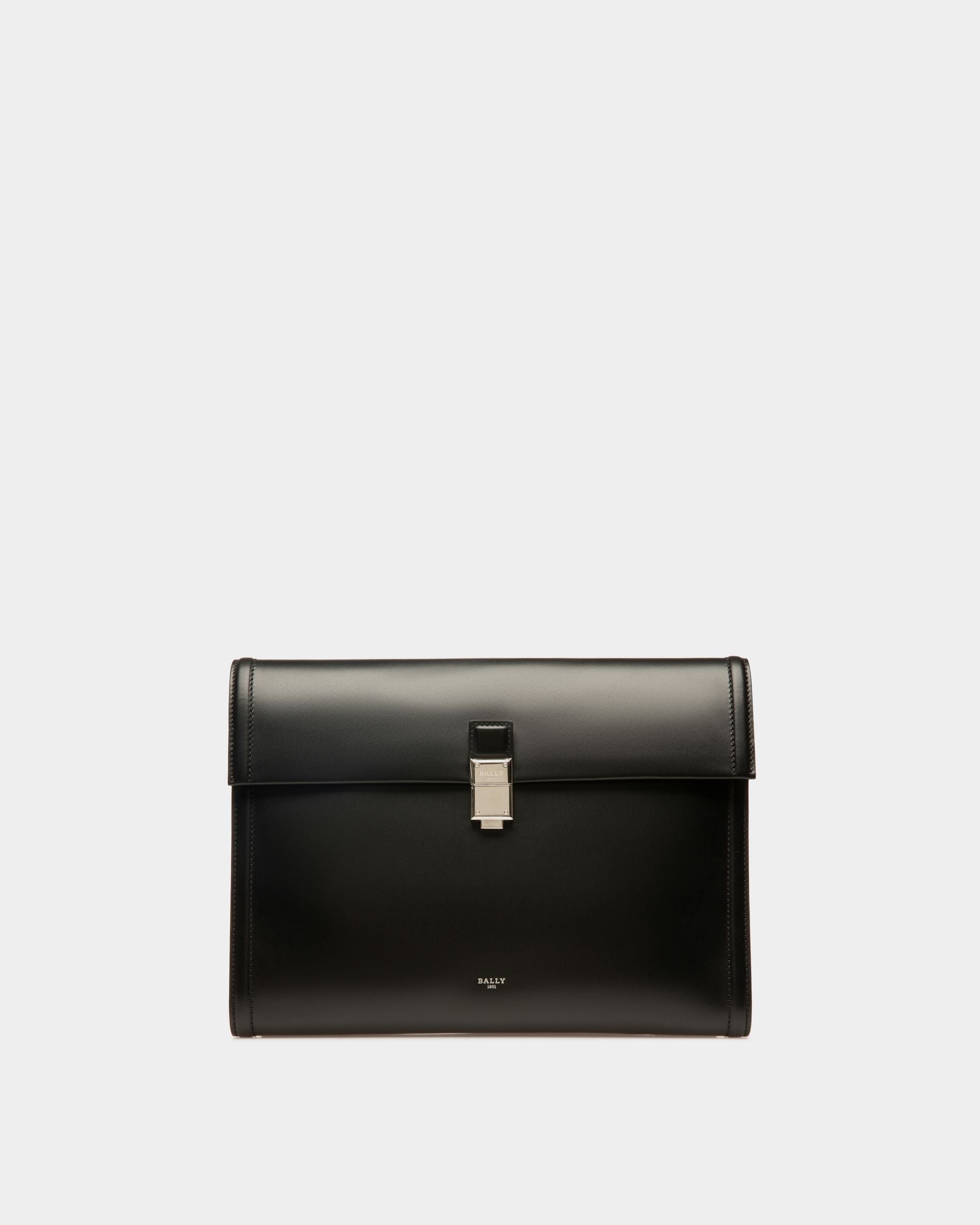 Soryan Leather Portfolio In Black - Men's - Bally - 01