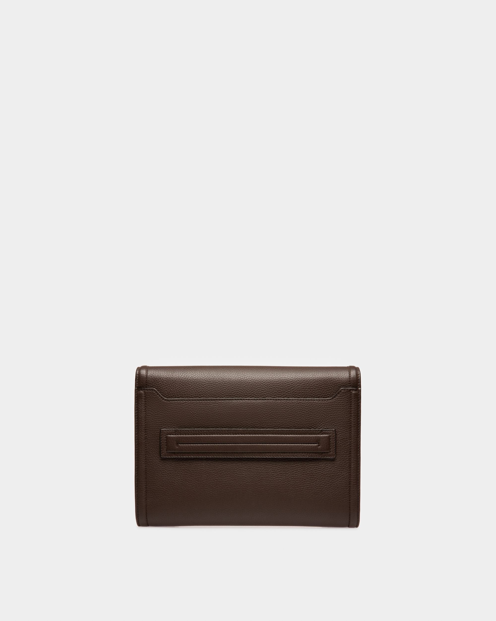 Soryan Leather Portfolio In Ebony Brown - Men's - Bally - 03