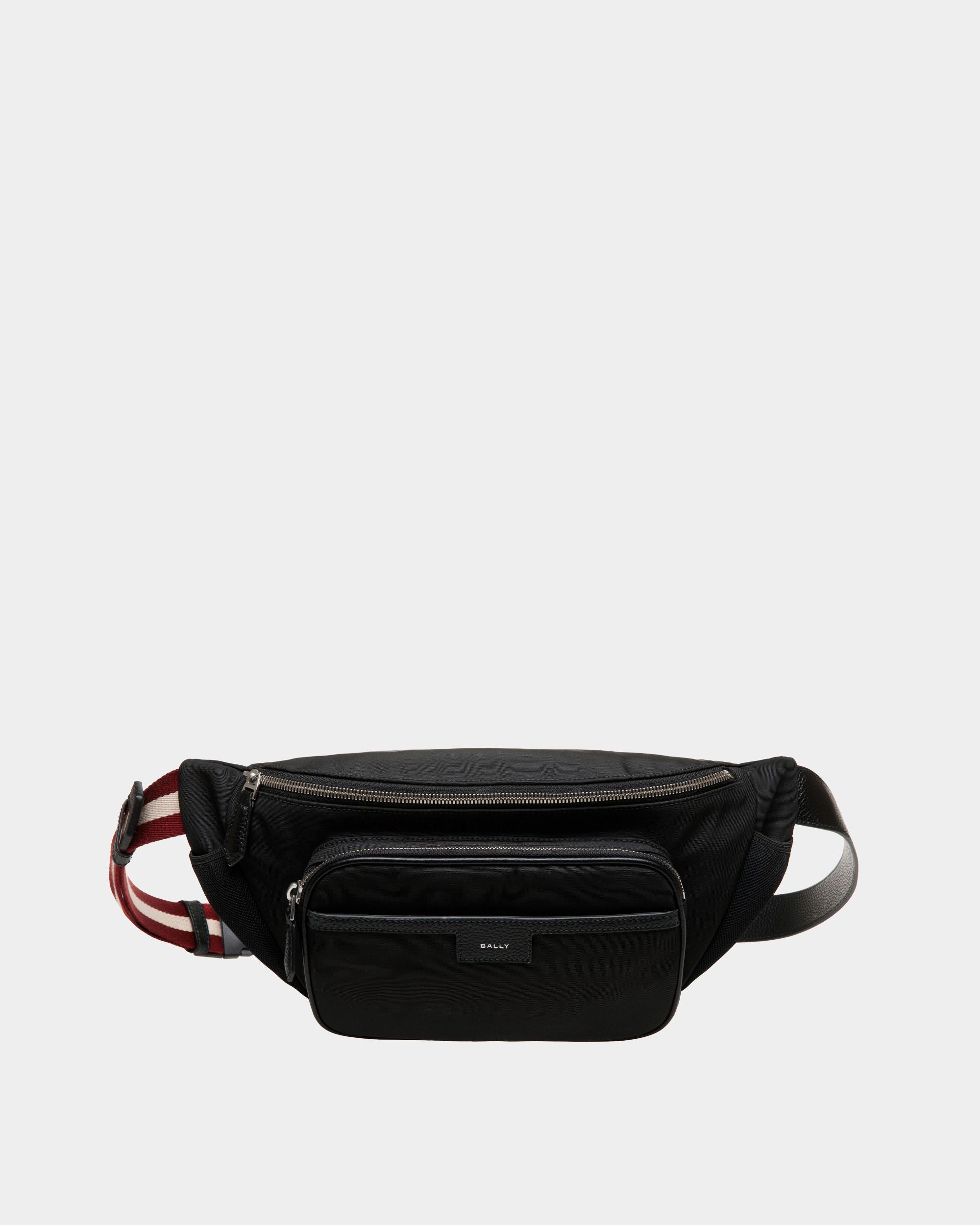 Code Belt Bag in Black Nylon - Men's - Bally - 01