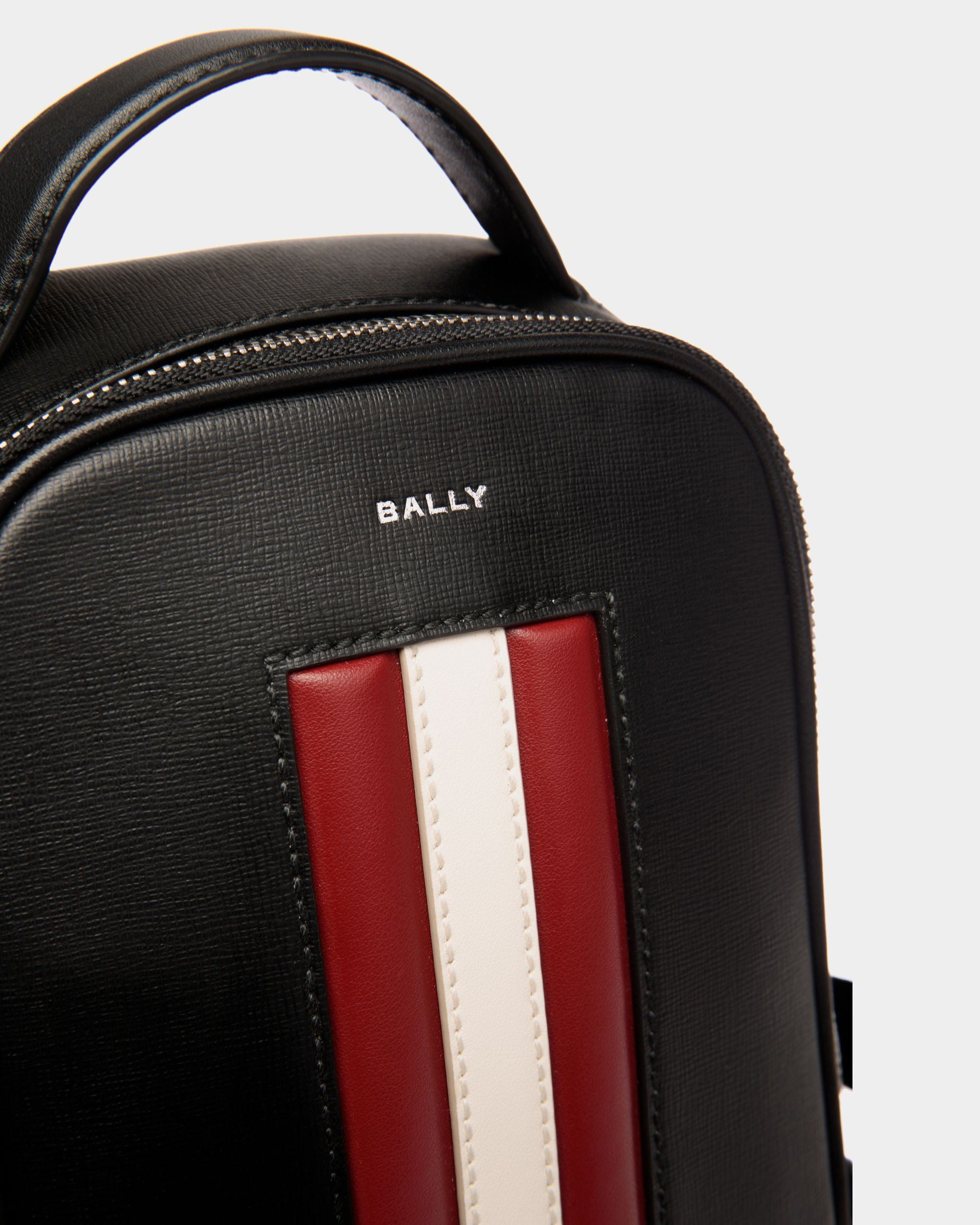 Mythos Sling Bag In Black Recycled Leather - Men's - Bally - 04