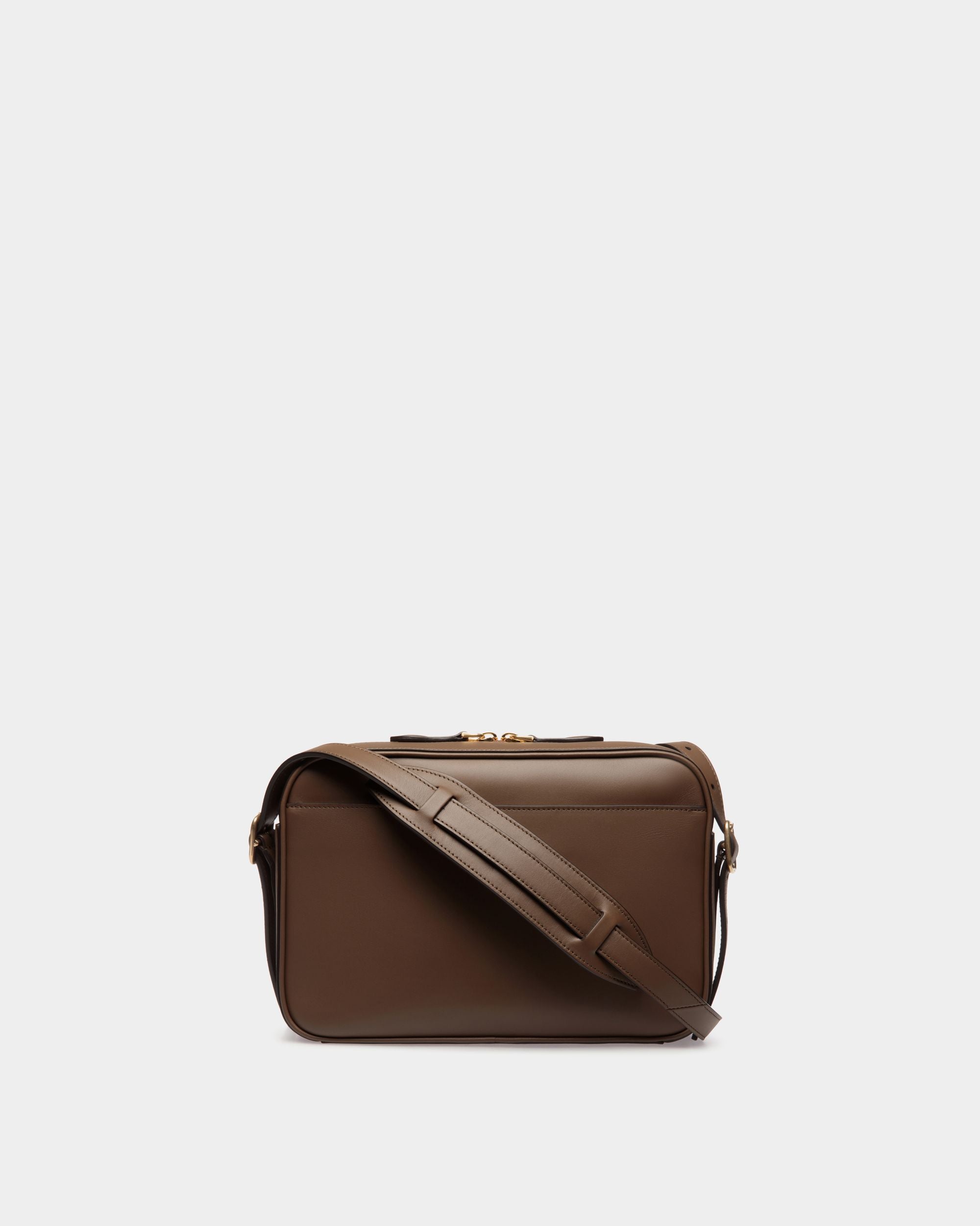 Beckett Crossbody Bag In Marron Glacé Leather - Men's - Bally - 02
