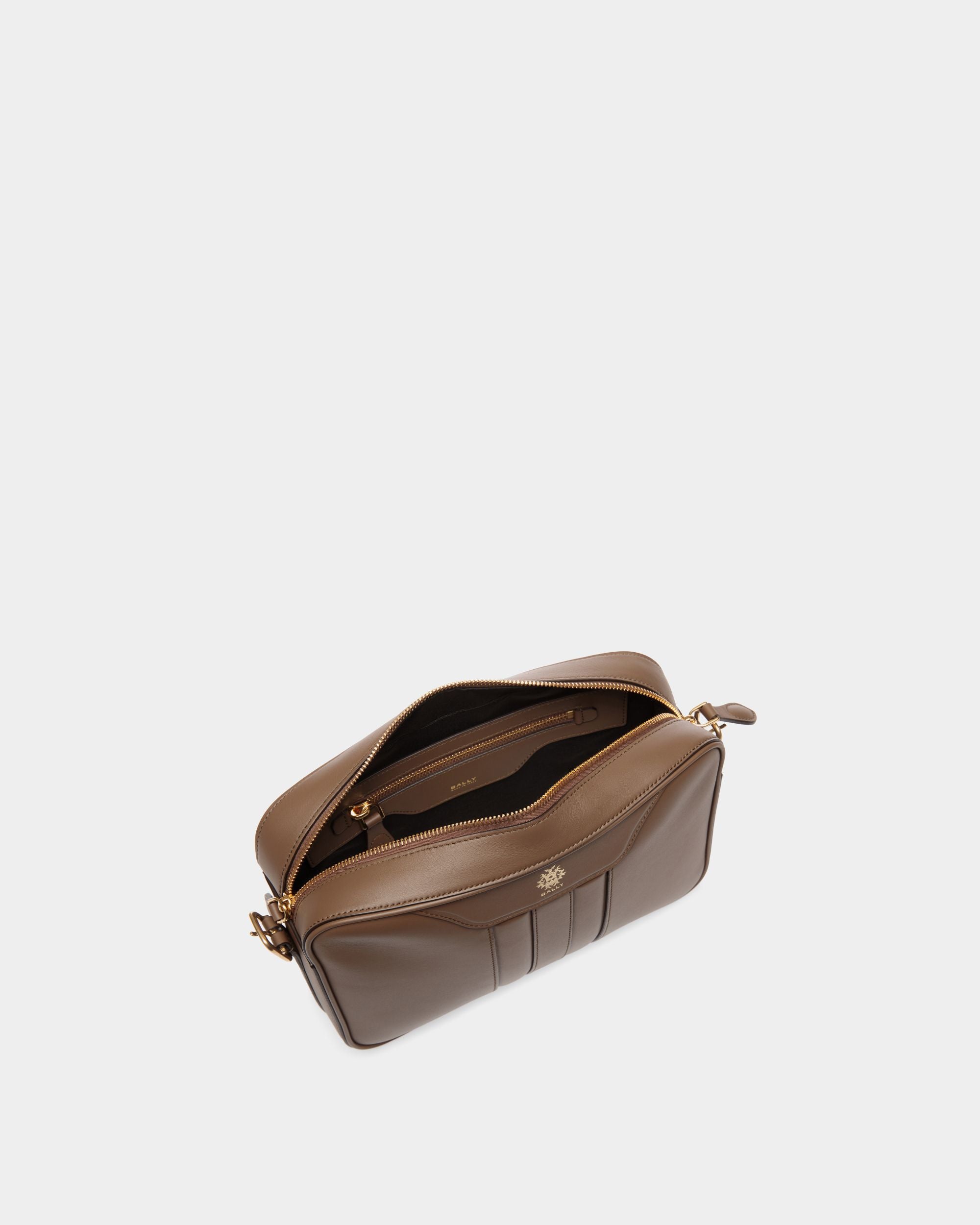 Beckett Crossbody Bag In Marron Glacé Leather - Men's - Bally - 04